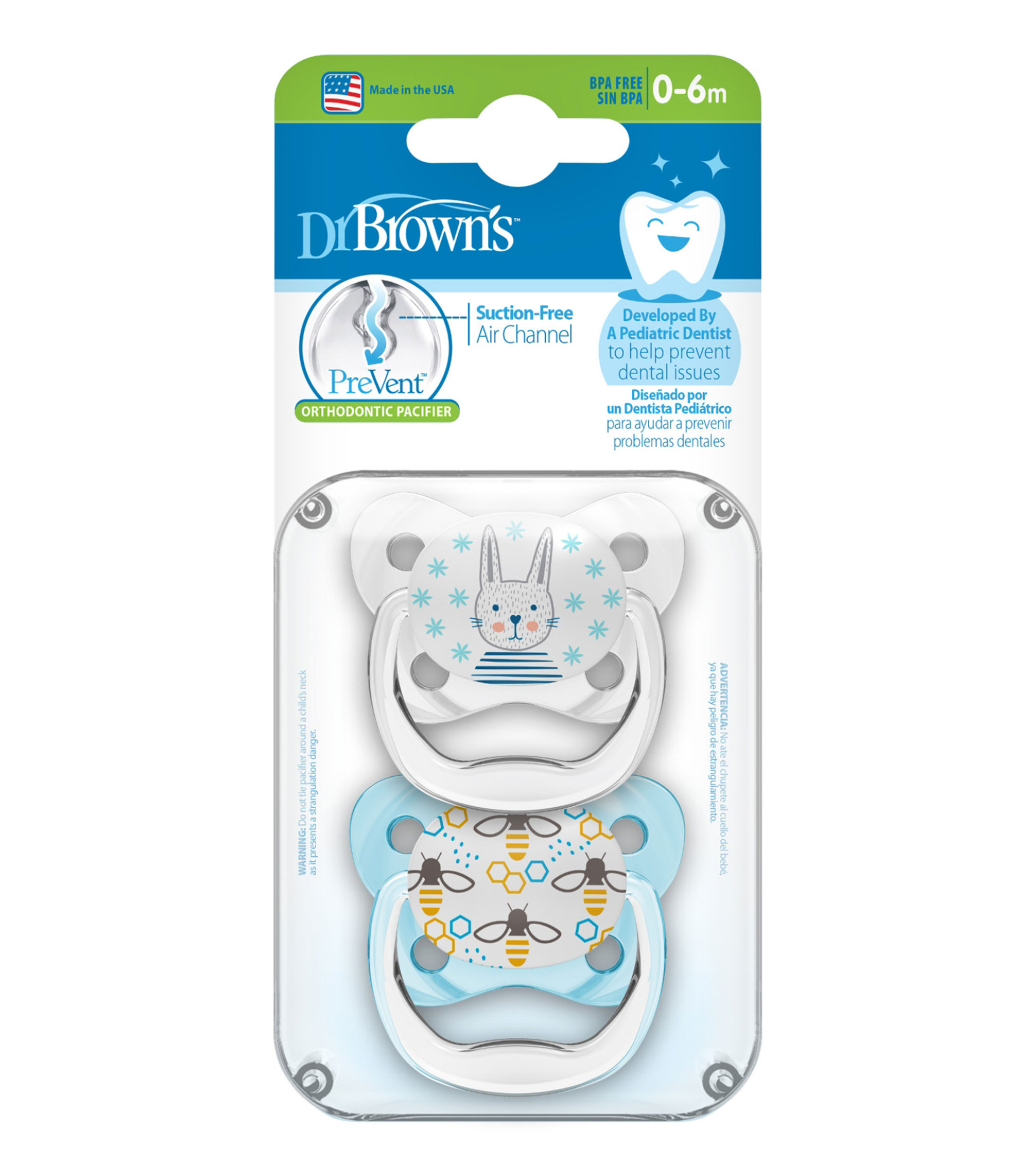 Chupon Prevent Azul 0-6 meses