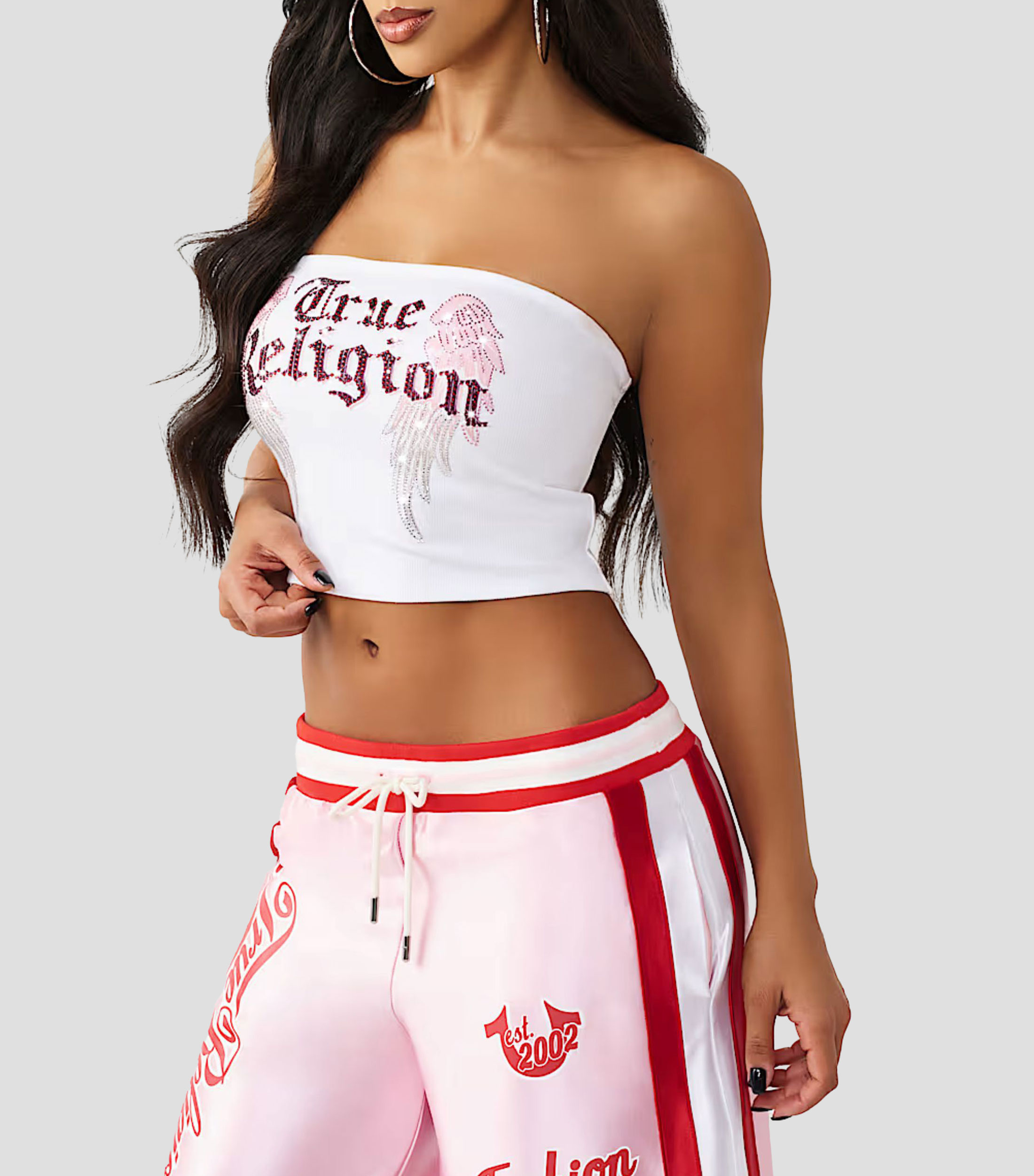 Top estampado sin mangas Mujer