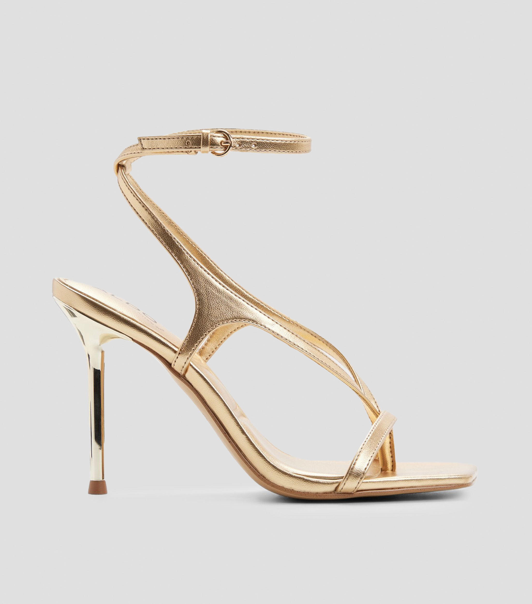 Sandalias con tacón alto de aguja Mujer