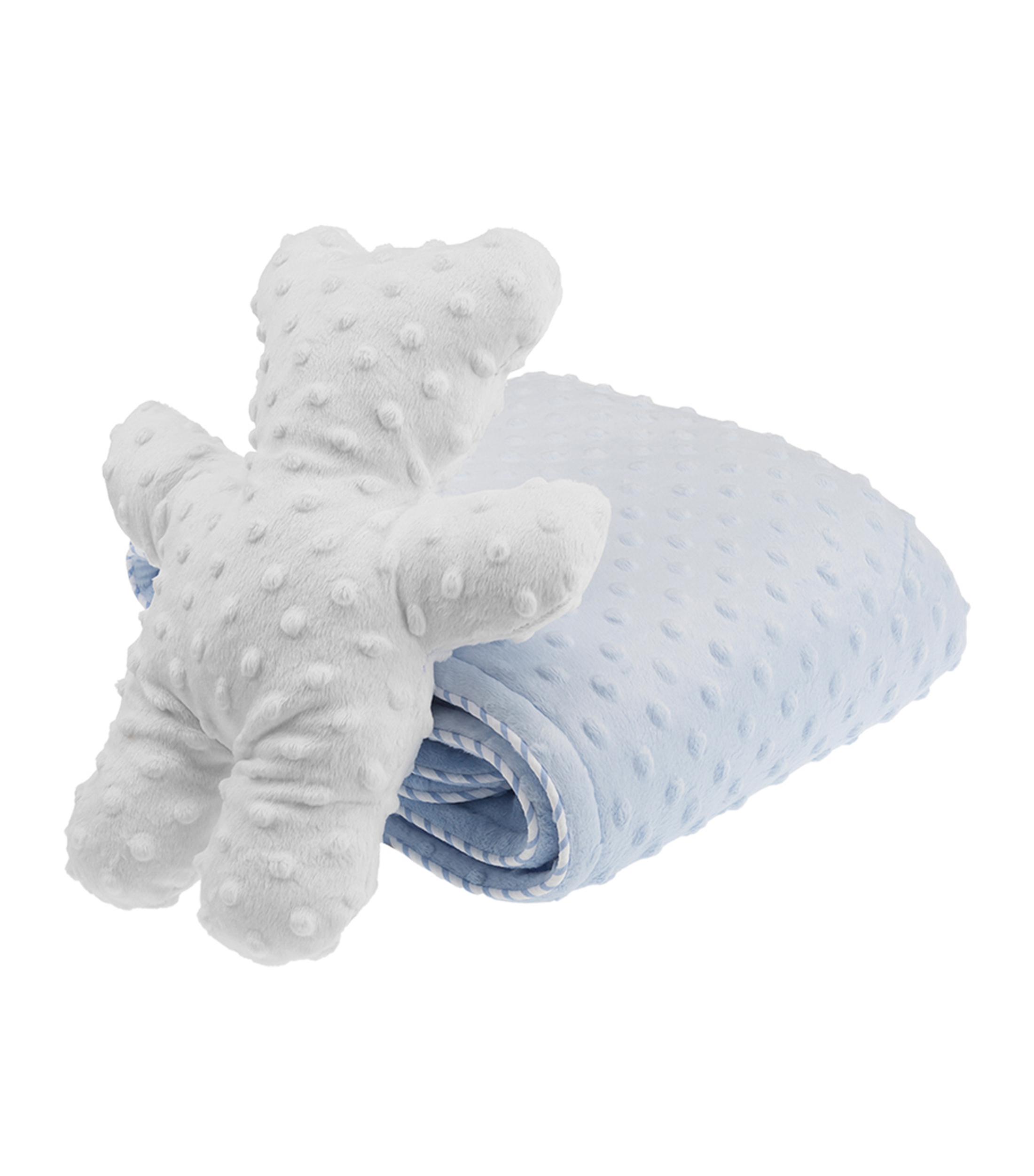 Edredón mini cuna Burbuja azul