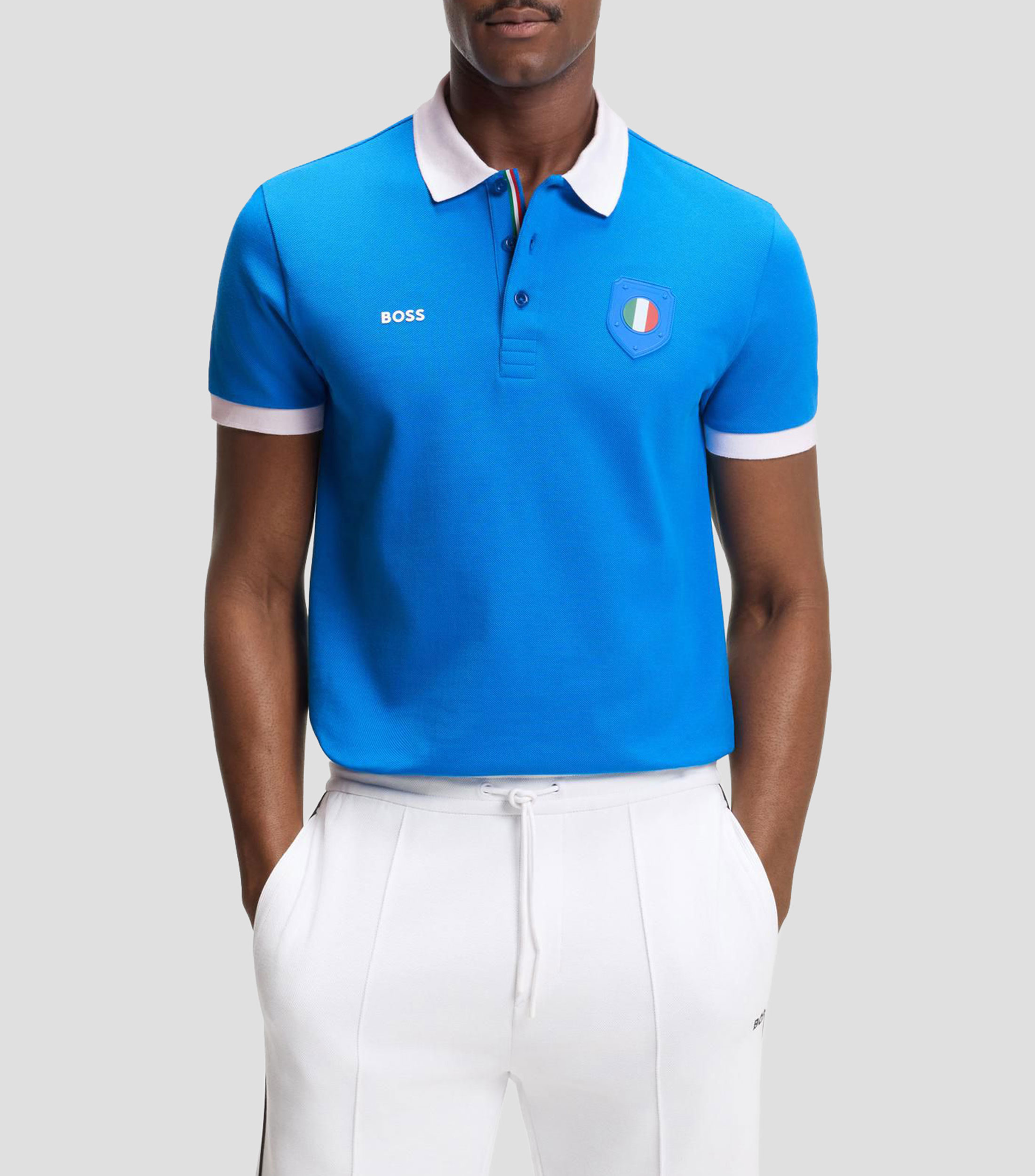 Polo BOSS con detalles de bandera hombre
