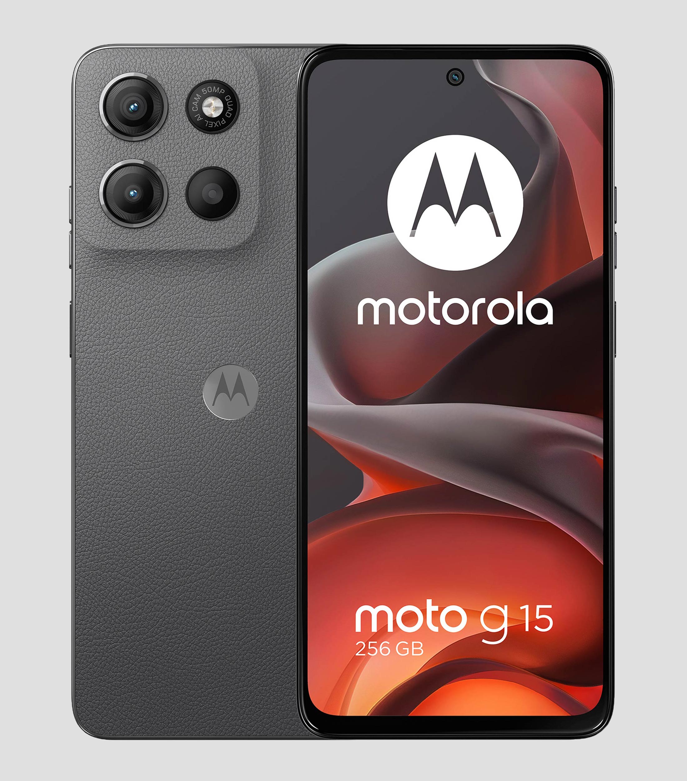 Celular Moto G 15 256 GB 4 GB RAM Gris Desbloqueado