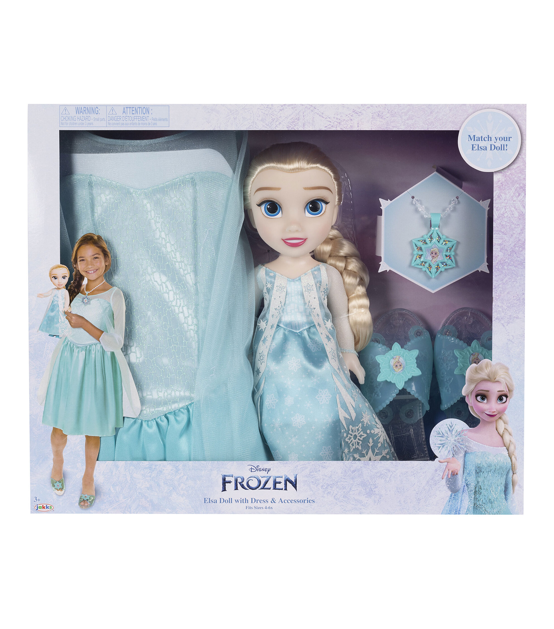 Muñeca Elsa con Vestido y Accesorios