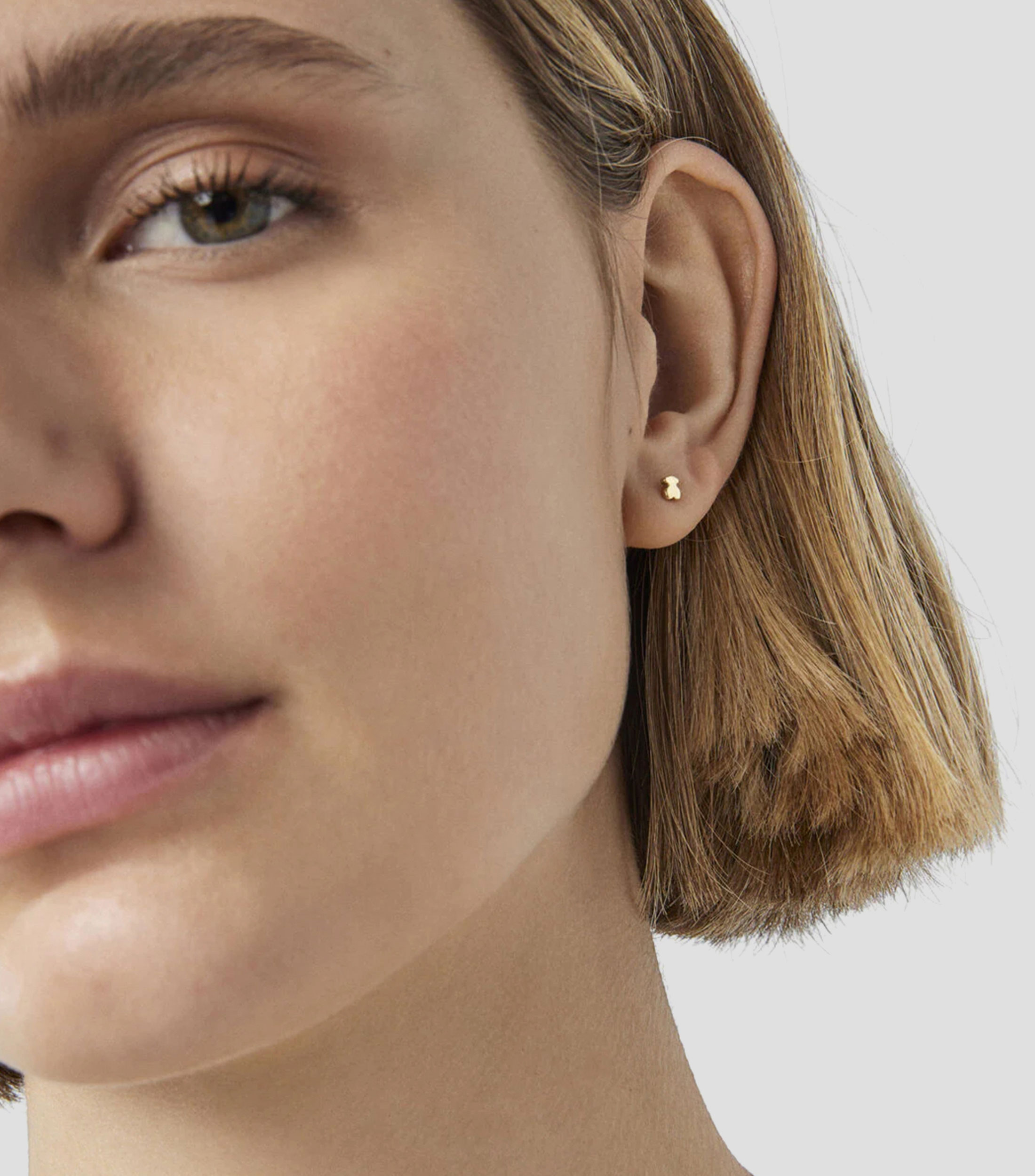 Set 3 Aretes en Oro amarillo 18 Kilates Mujer
