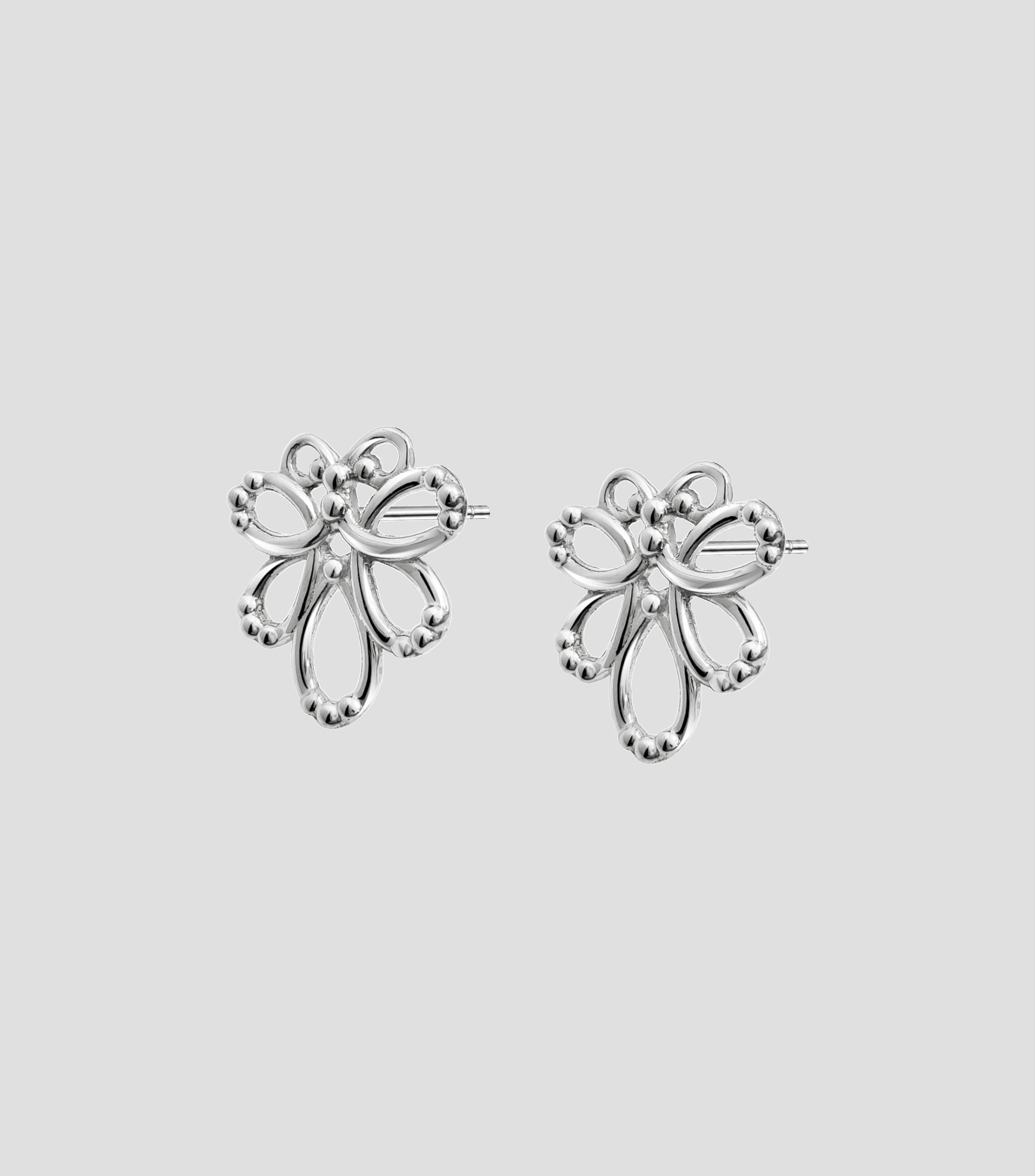 Broqueles en plata .925 mariposa Mujer