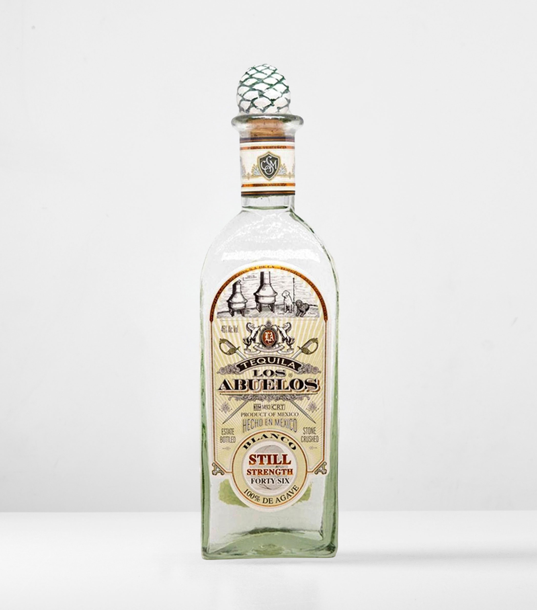 Tequila Blanco Los Abuelos Blanco Still Strength, 750 ml