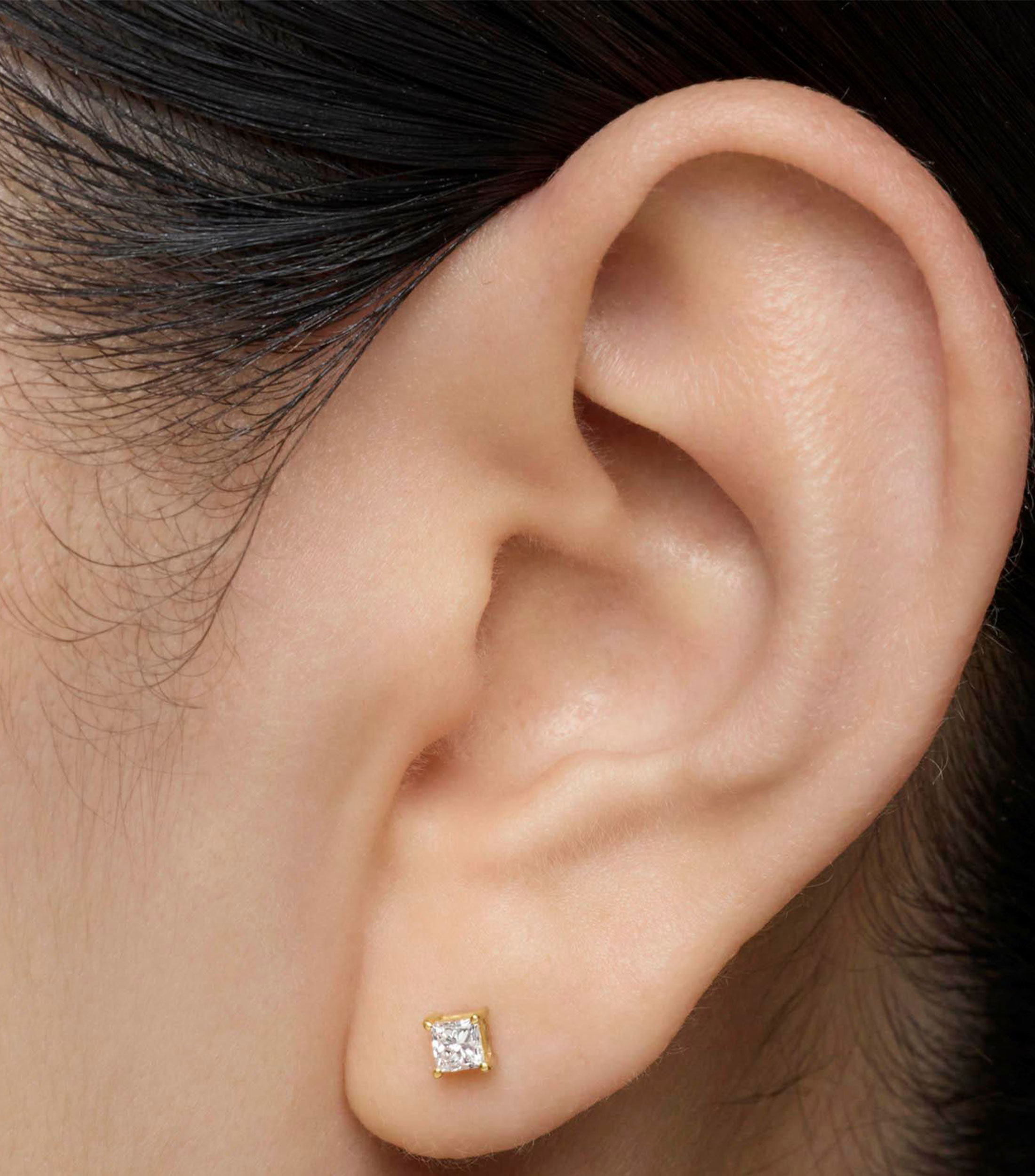 Arete individual en oro amarillo 14 kilates Shine LGD Mujer