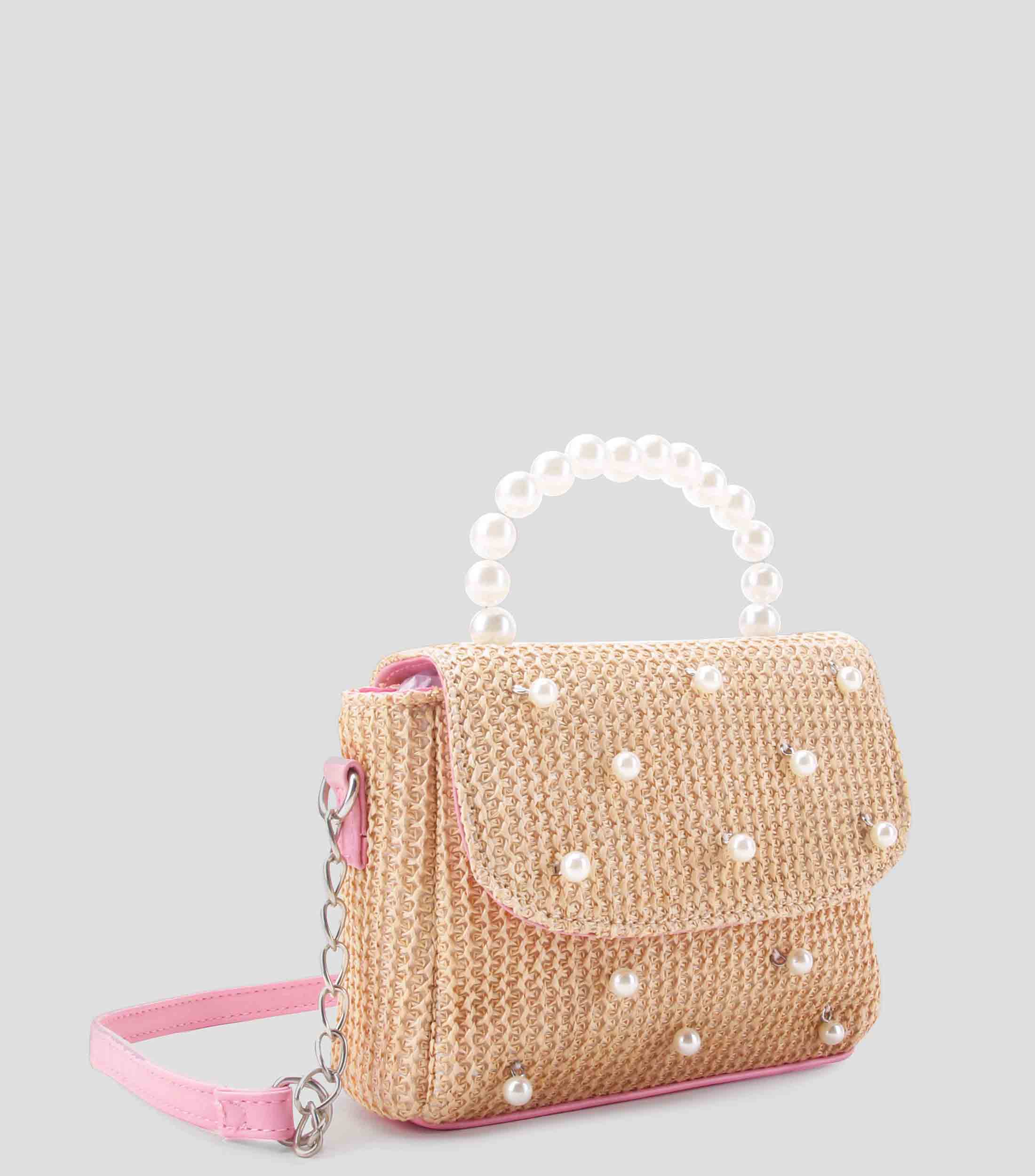 Bolsa Crossbody con Perlas Nina