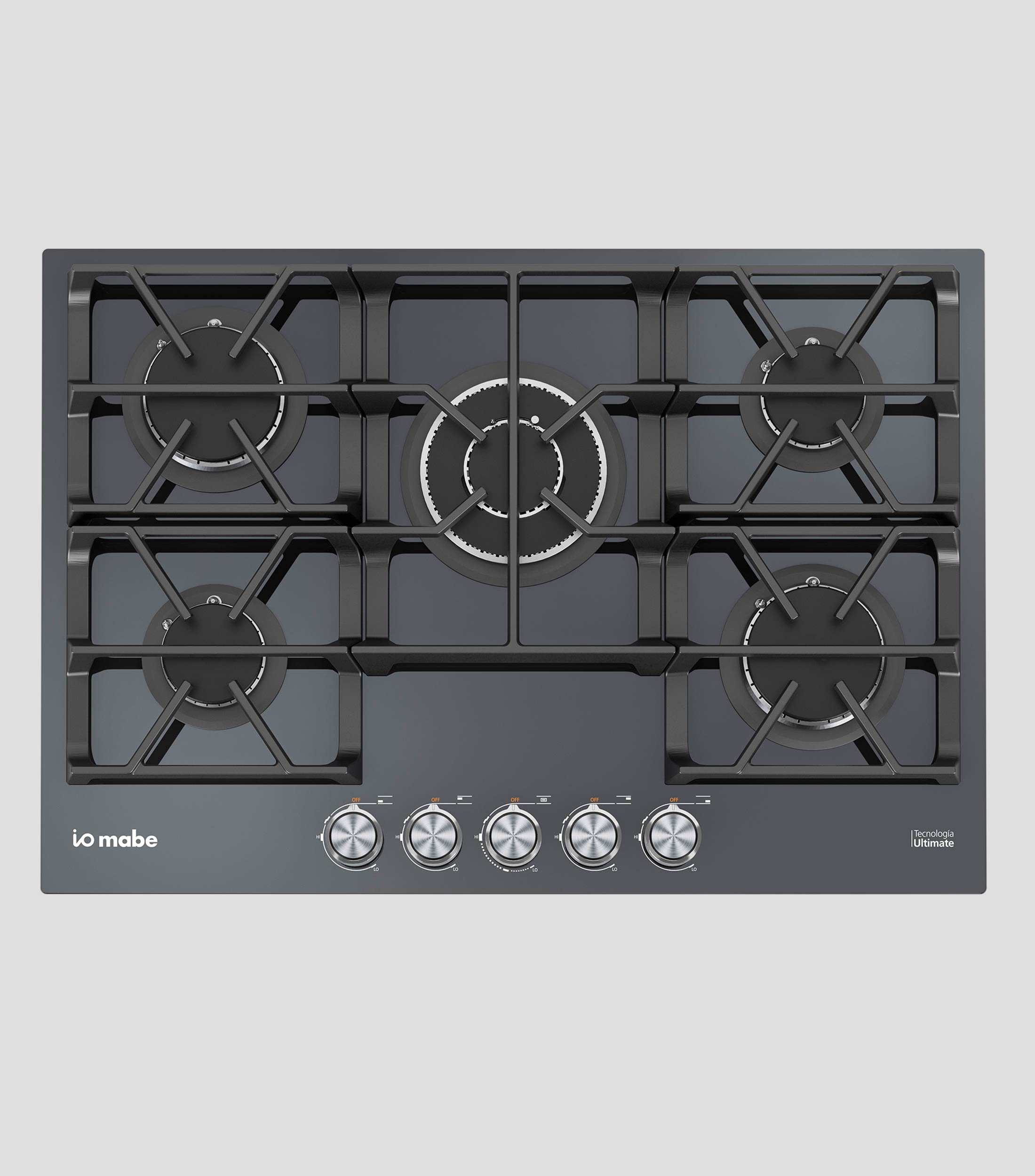 Parrilla de Gas LP Black 5 quemadores en Acero inoxidable