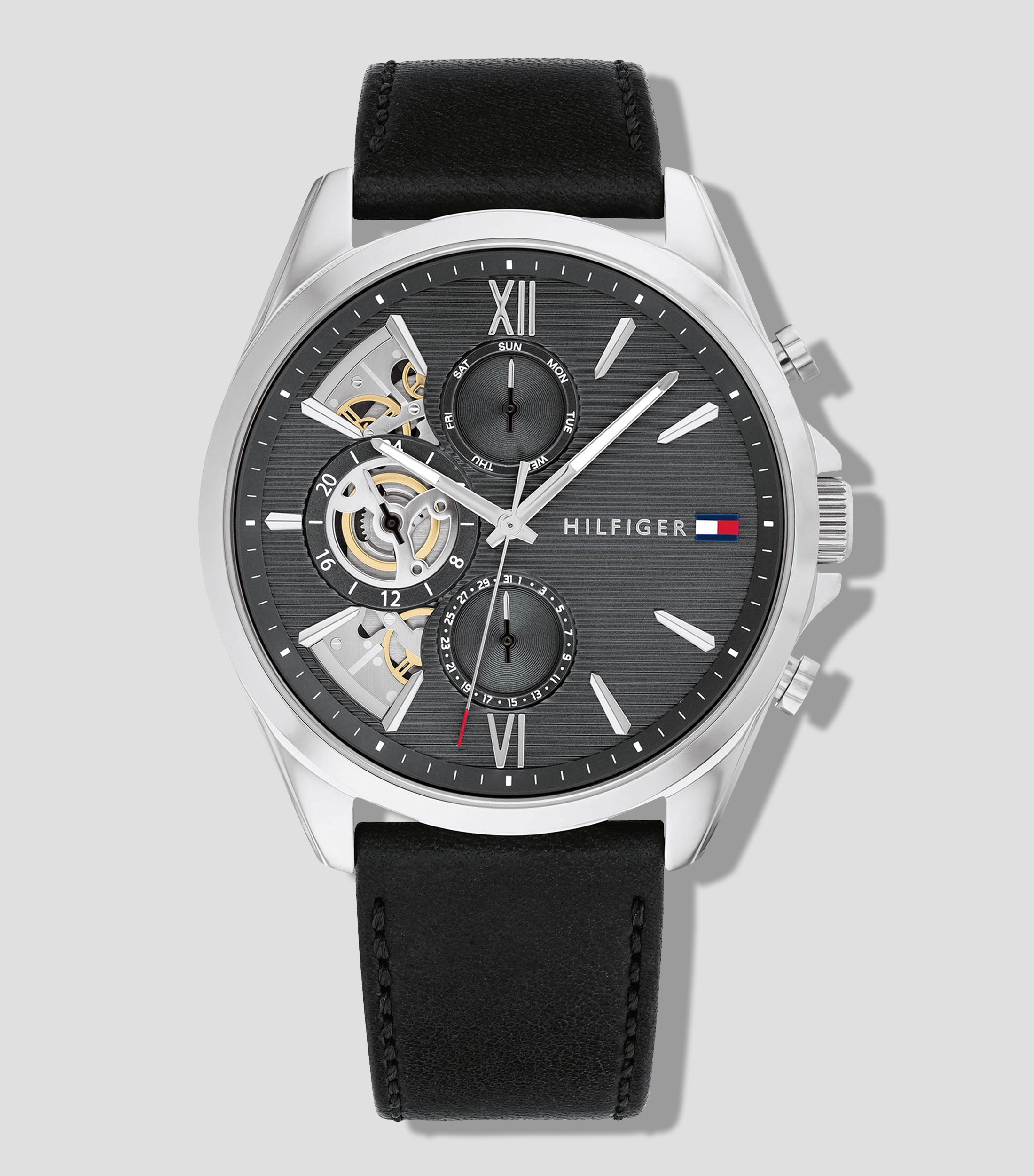 Reloj para Hombre Bake De Vestir Plateado, Negro