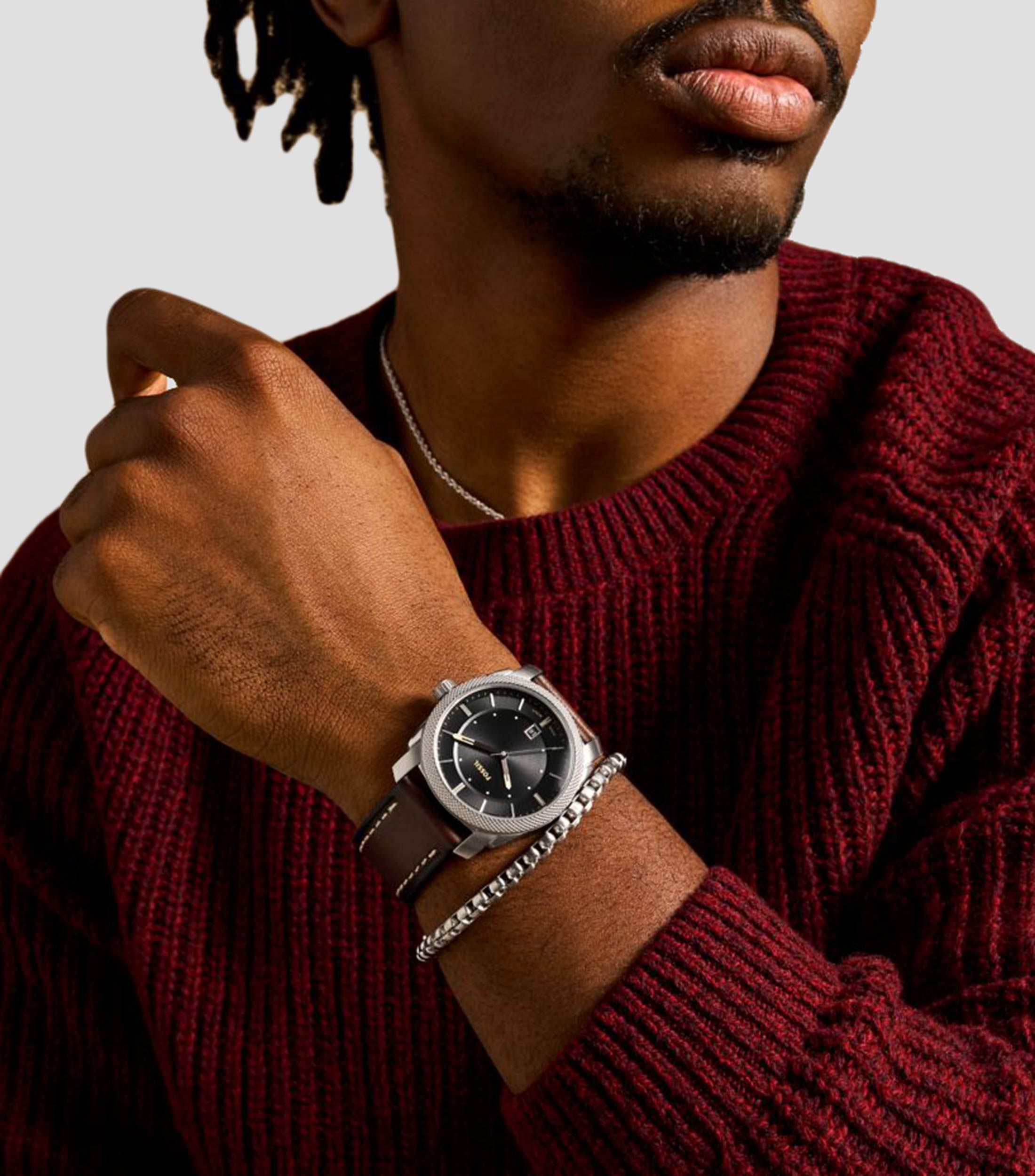 Set de Reloj y Brazalete para Hombre