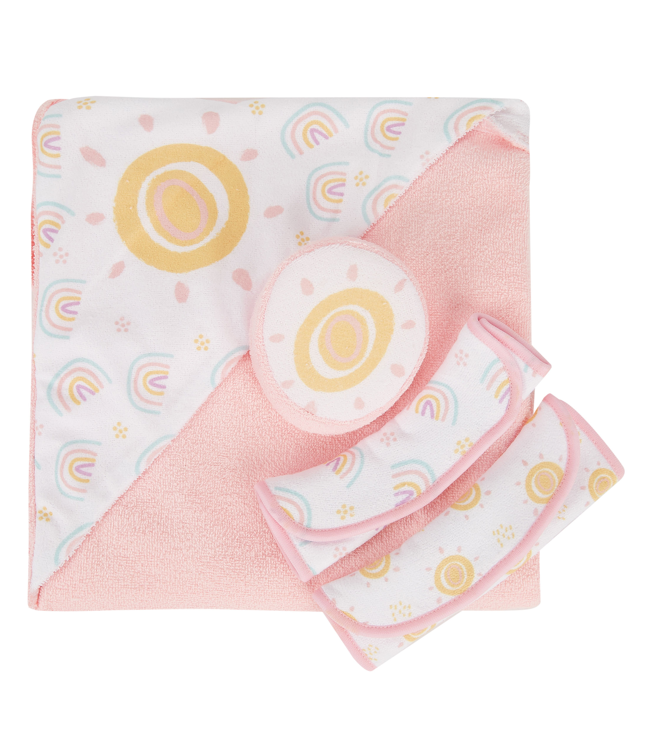 Set de Bano Arcoiris 4 Piezas Bebe
