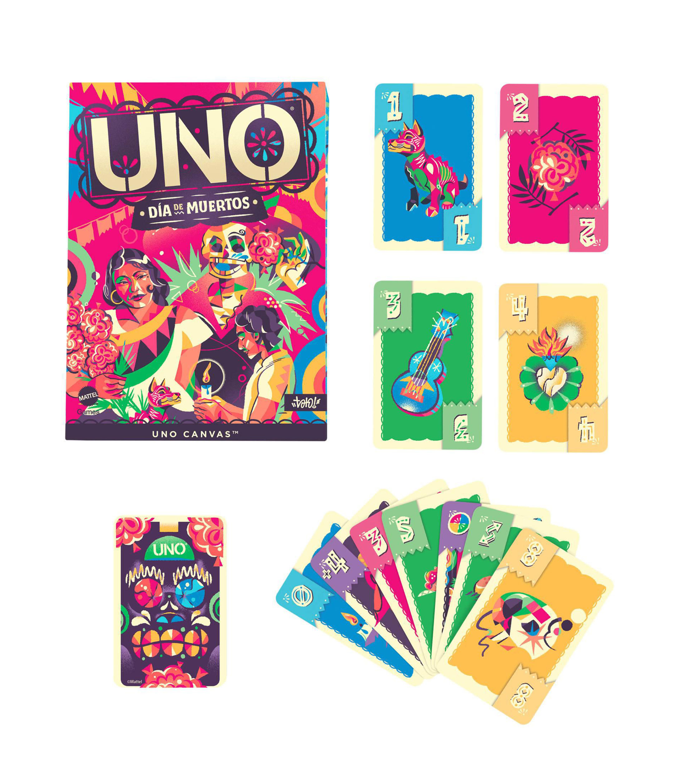 Juego de cartas UNO día de muertos