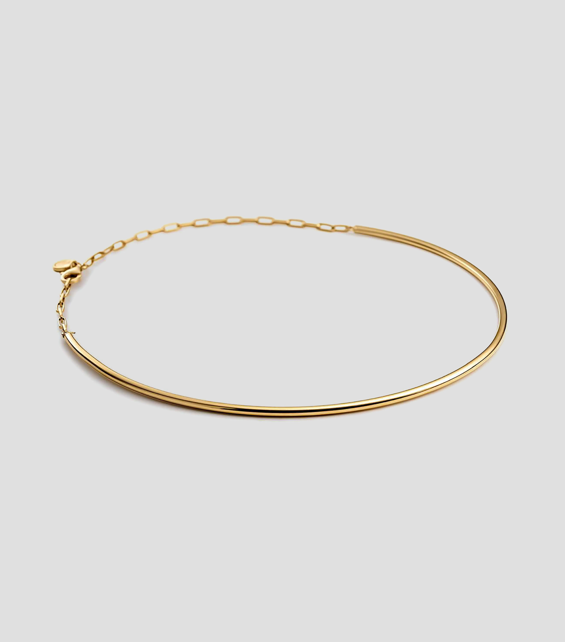 Collar rígido tipo choker en plata .925 Connector Mujer