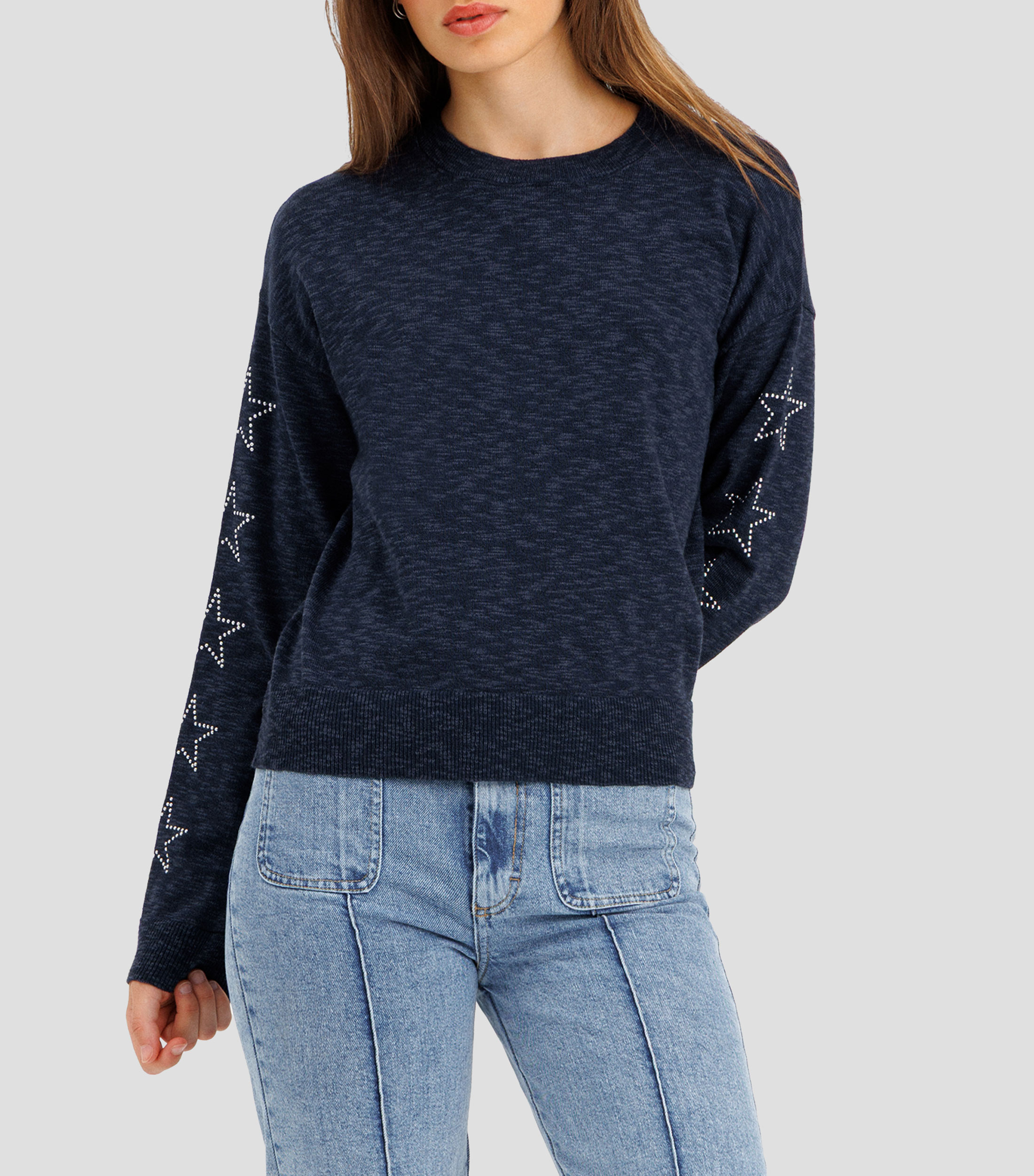 Suéter cuello redondo Mujer