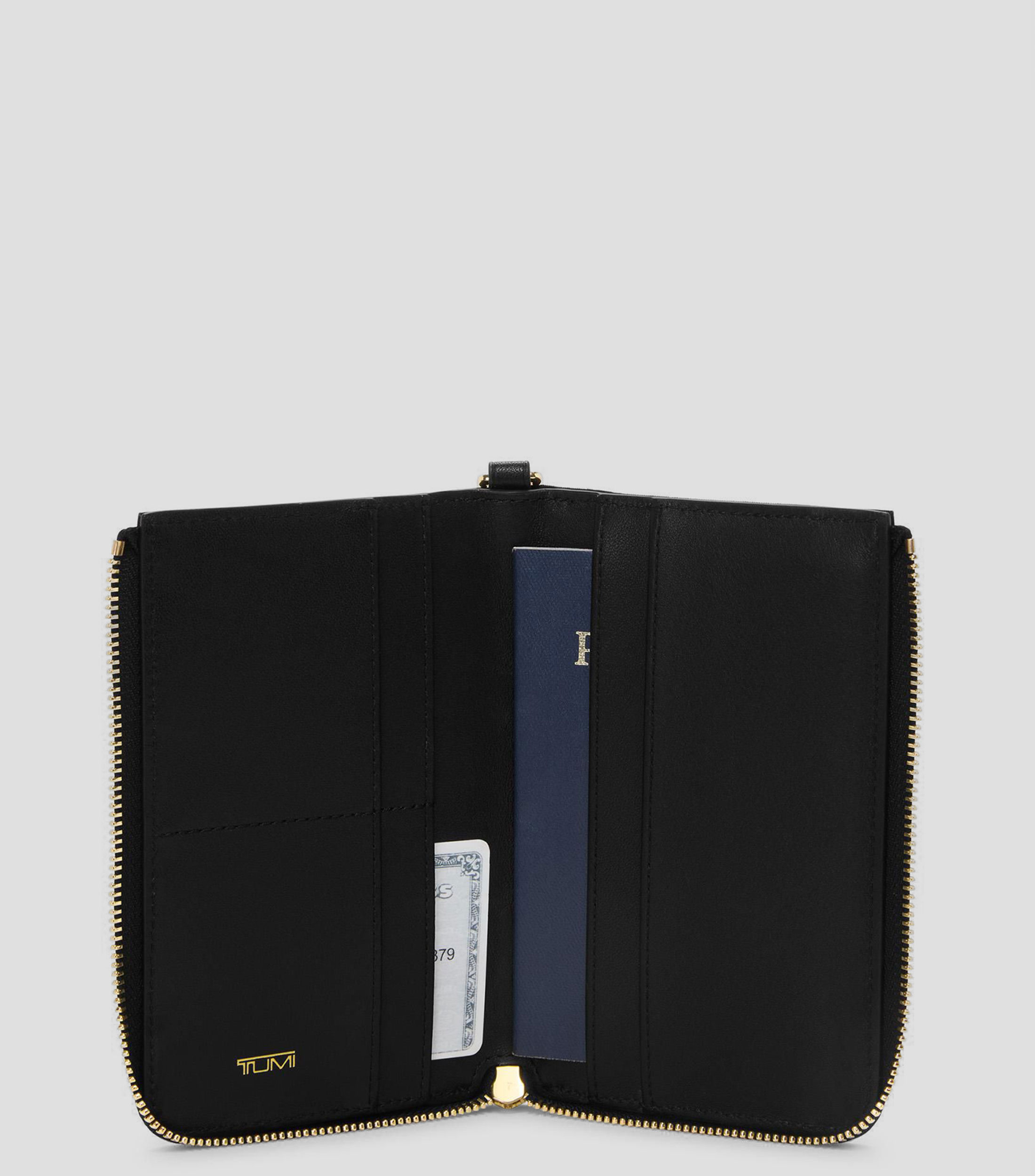 Portapasaporte liso Mujer