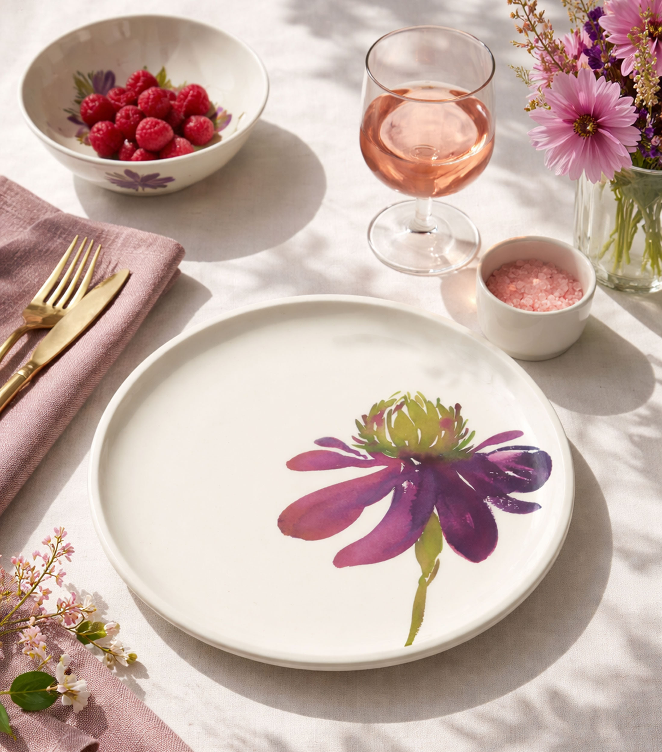 ART FLOW BIRDS FLAT PLATE