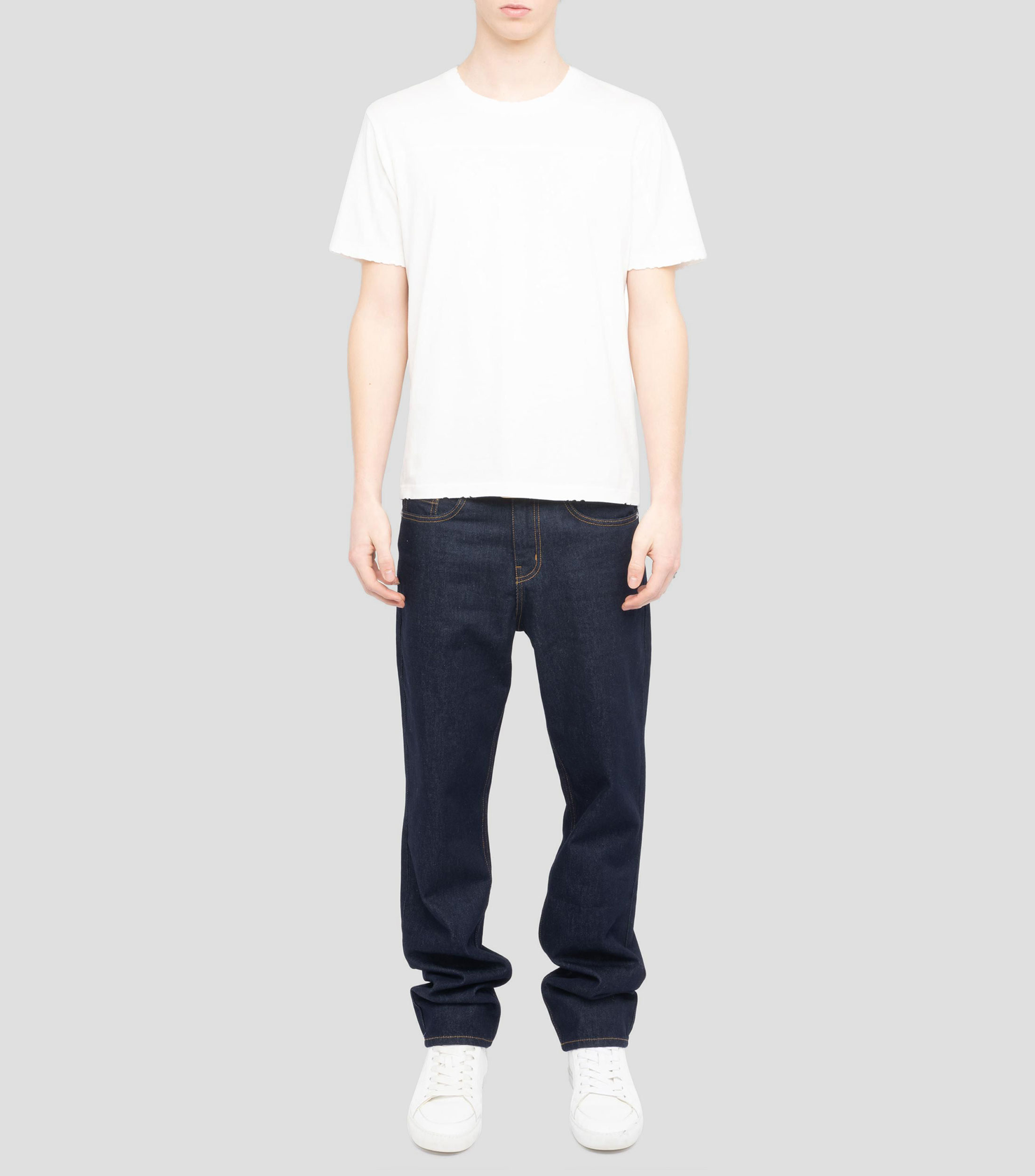 Playera cuello redondo manga corta estampada Hombre