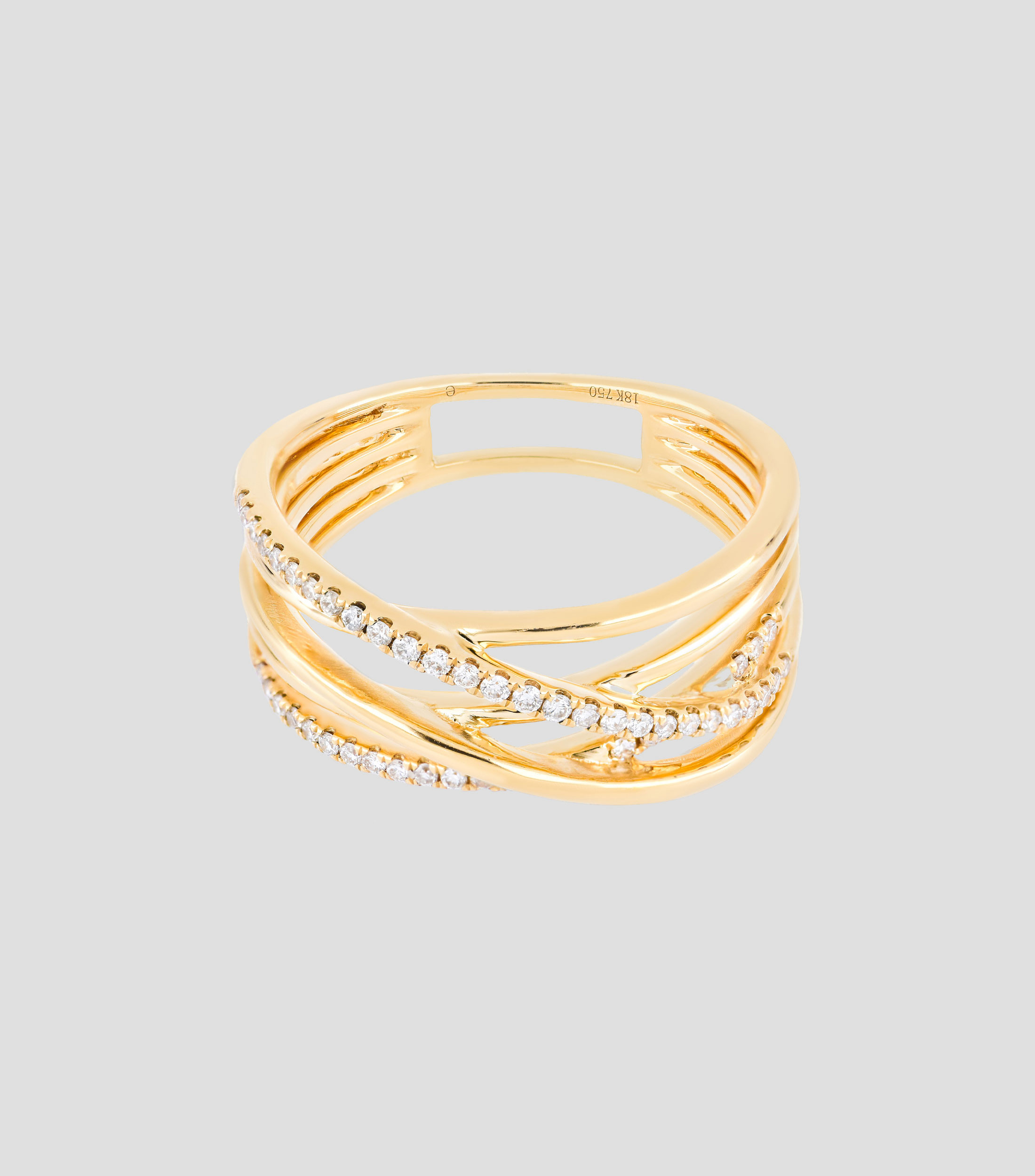 Anillo en Oro amarillo 18 Kts Mujer