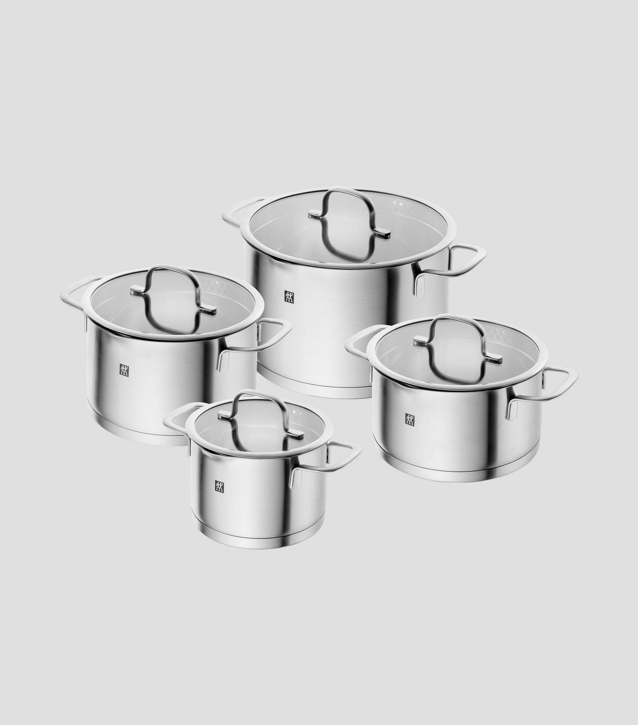 Batería de cocina en acero inoxidable TrueFlow 8 piezas