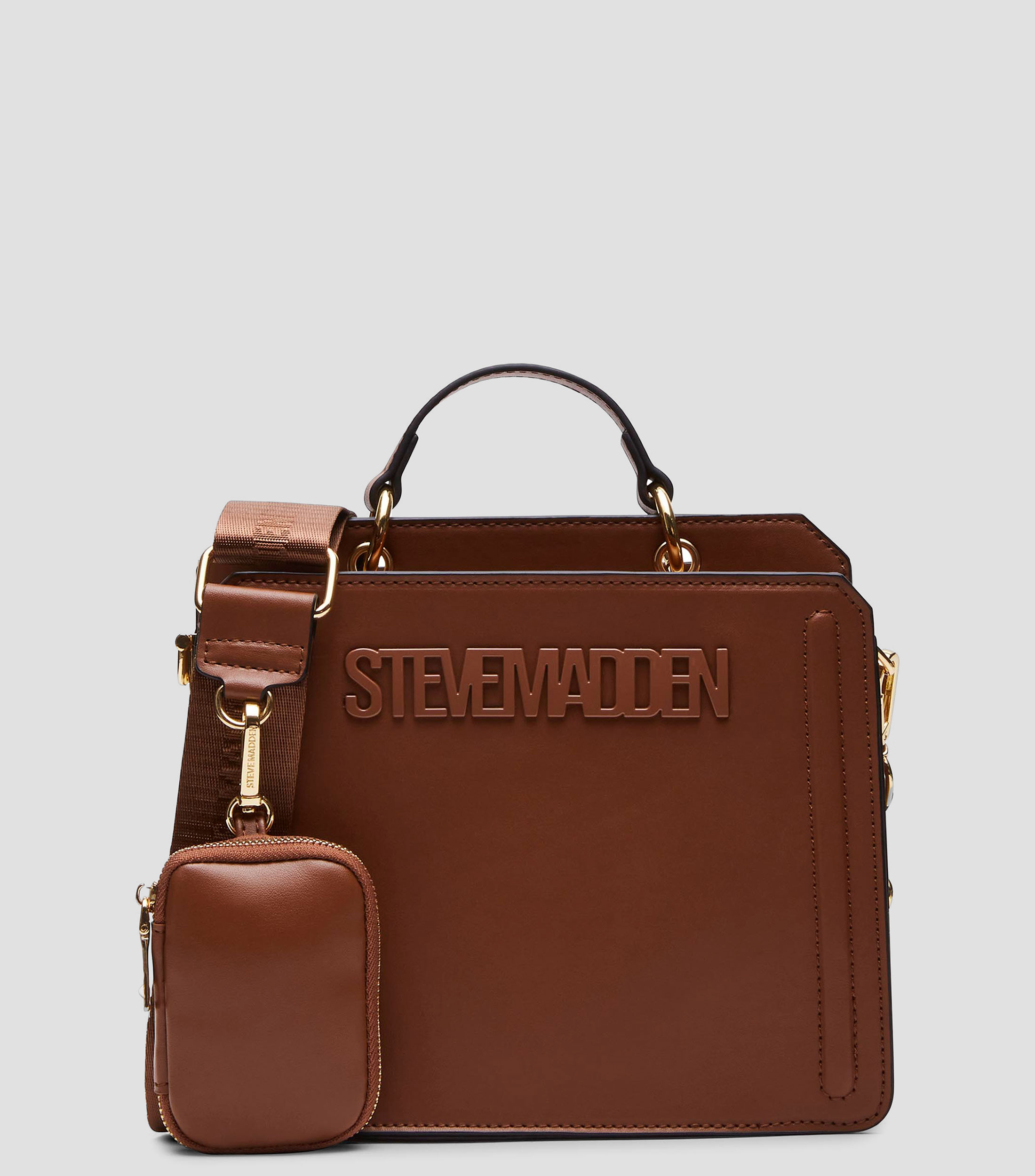 Bolsa satchel Evelyn con logotipo Mujer