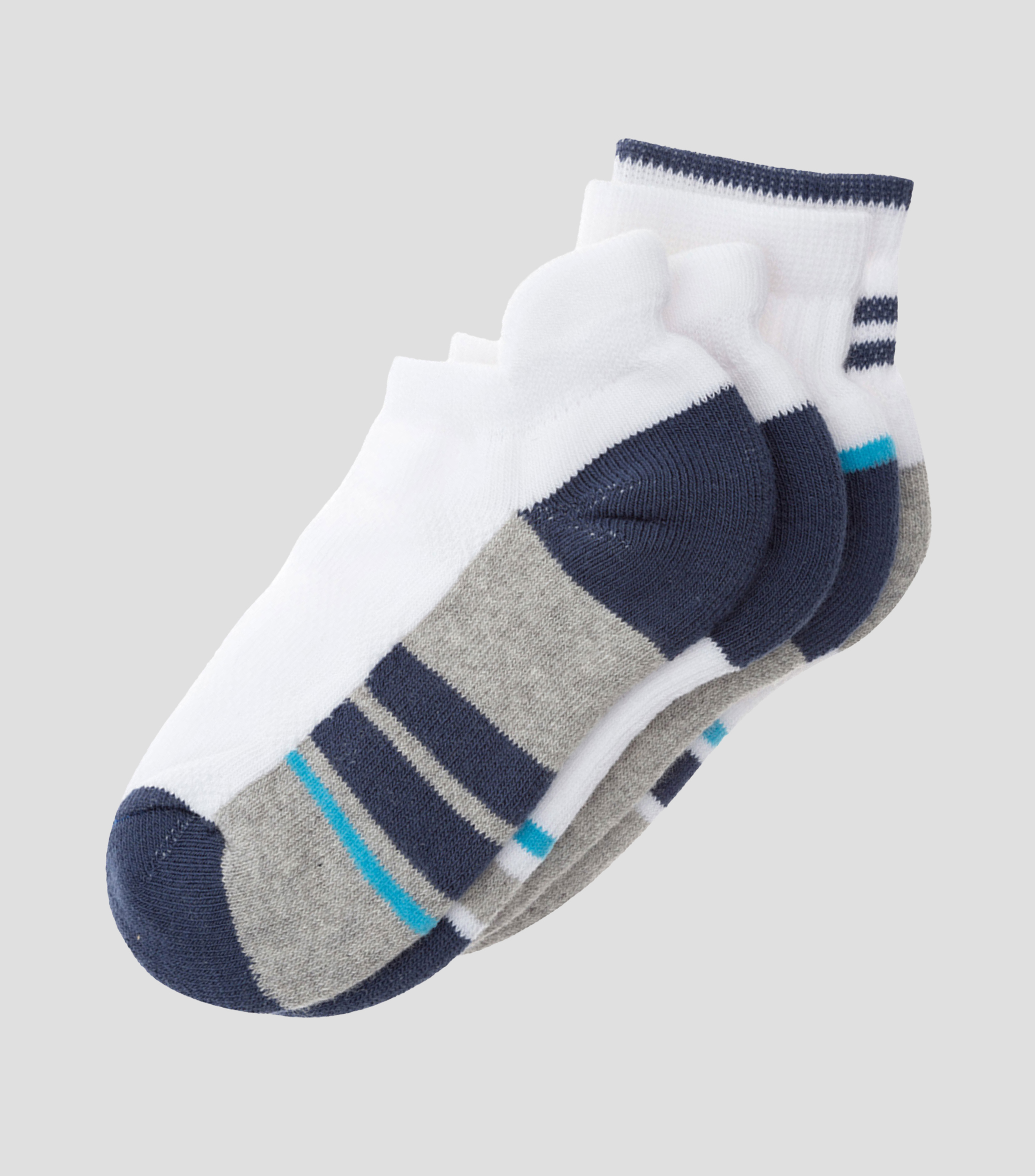 Set 4 calcetines liner con franjas Niño