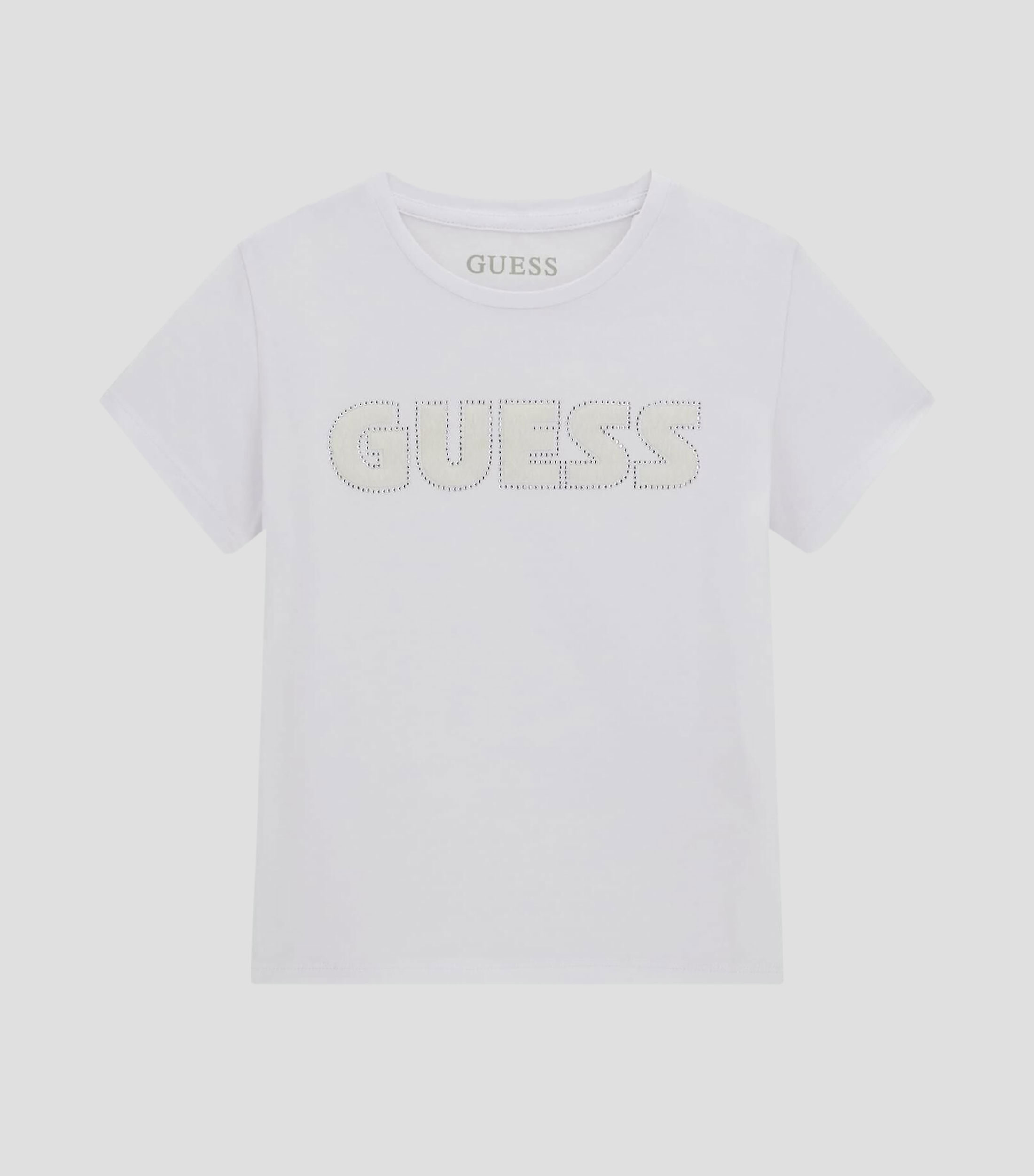 Playera cuello redondo manga corta estampada Niña