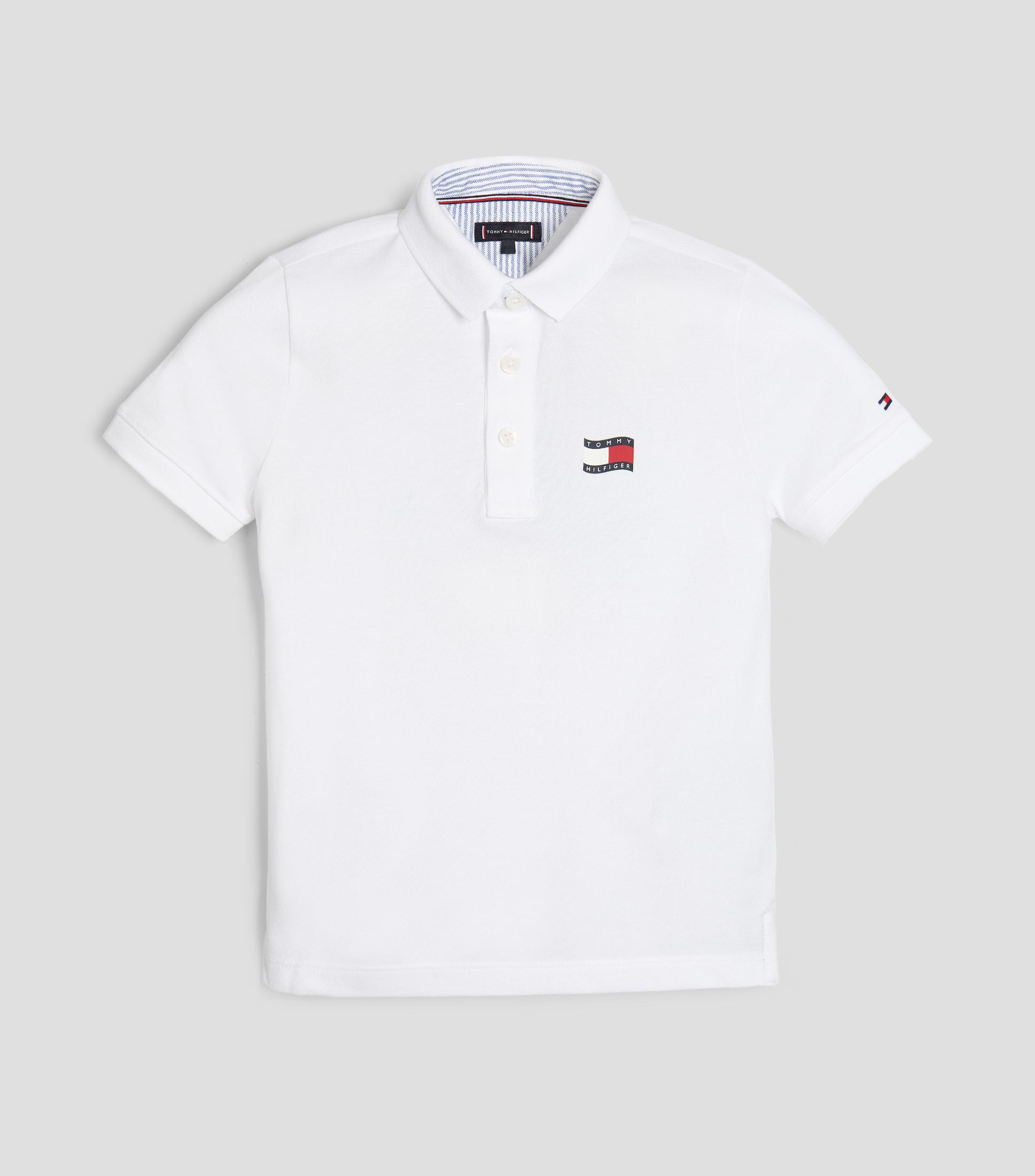 Playera tipo polo manga corta lisa Niño
