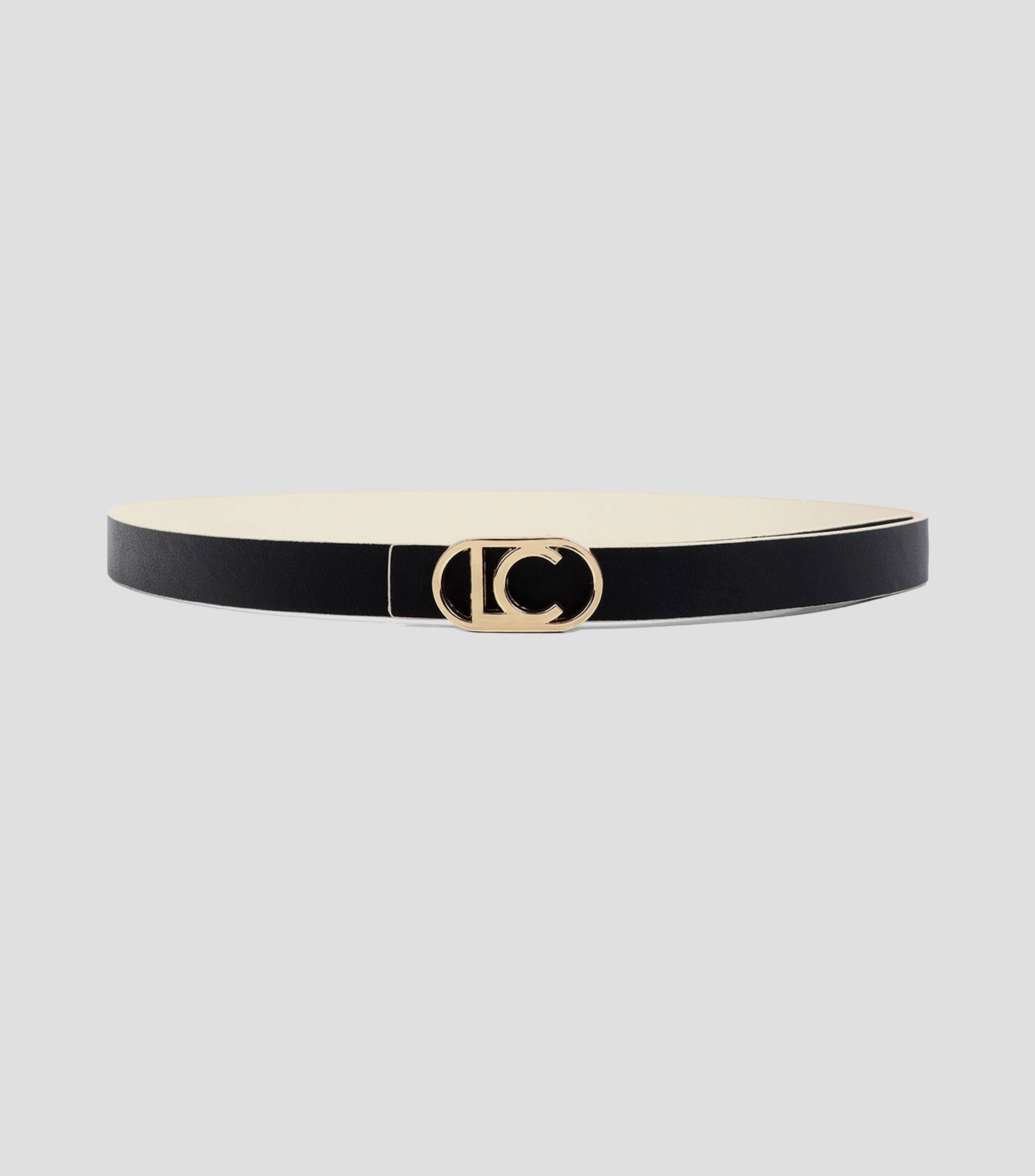 Cinturón reversible blanco/negro casual liso Mujer