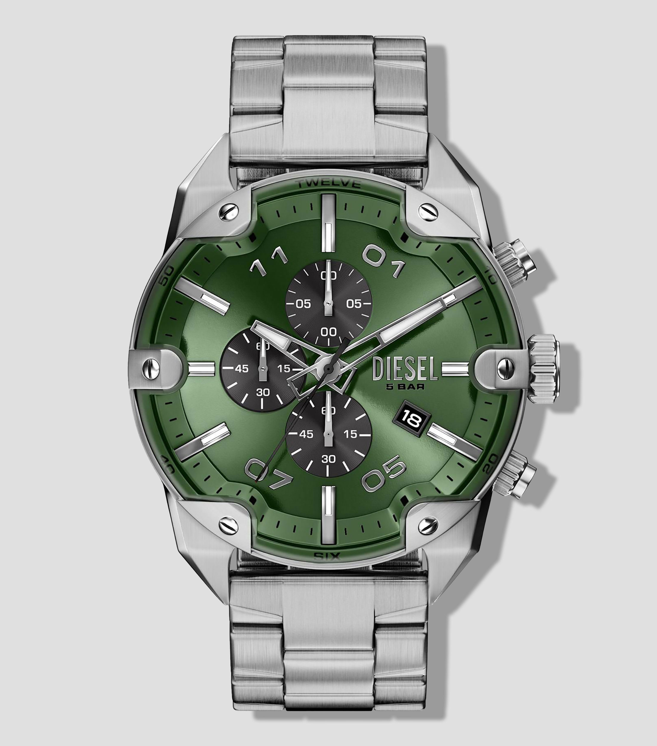 Reloj para Hombre Spiked casual plomo