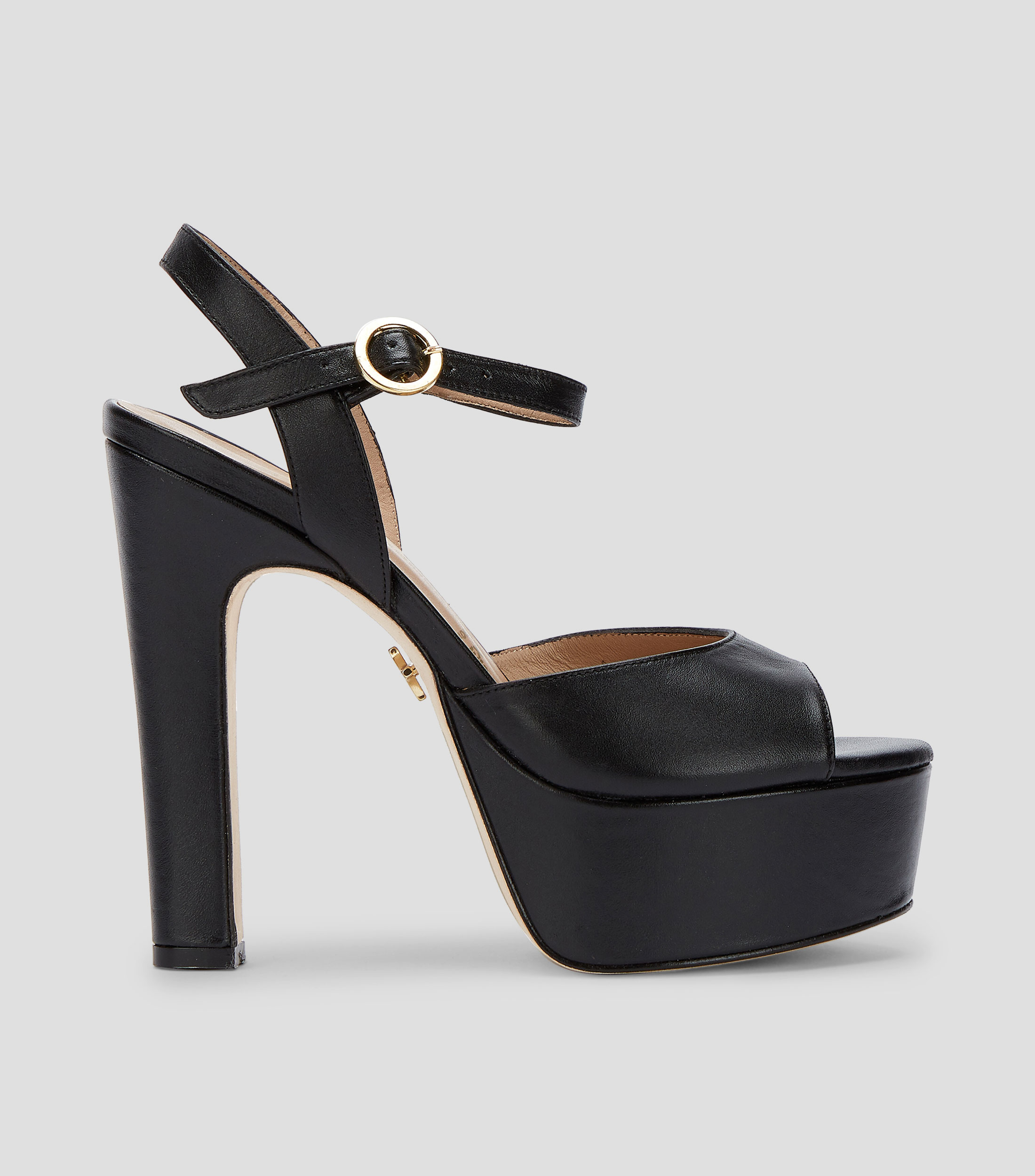 Sandalias con tacón alto ancho Mujer