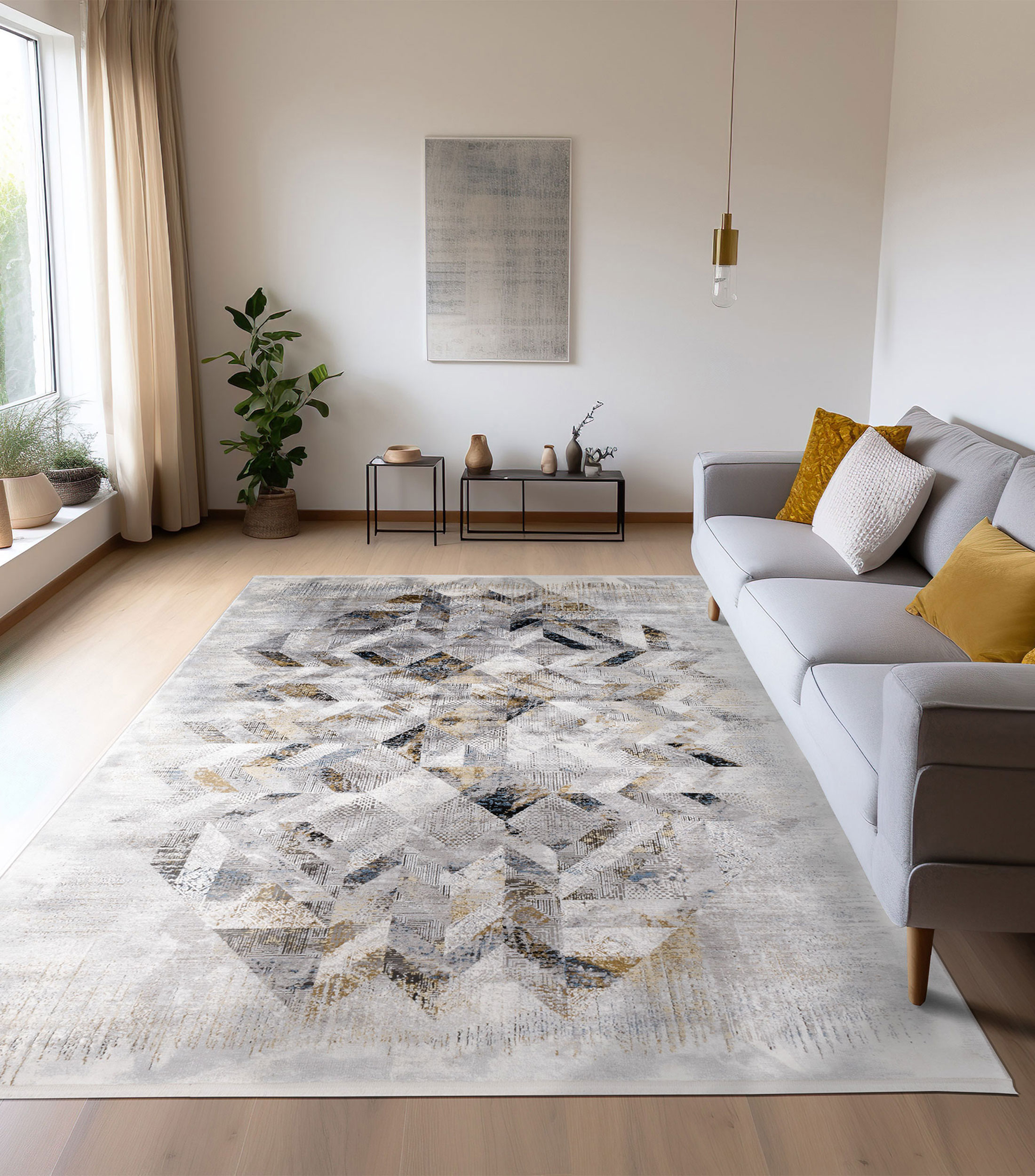Tapete decorativo Armenia en viscosa 120 x 80 cm