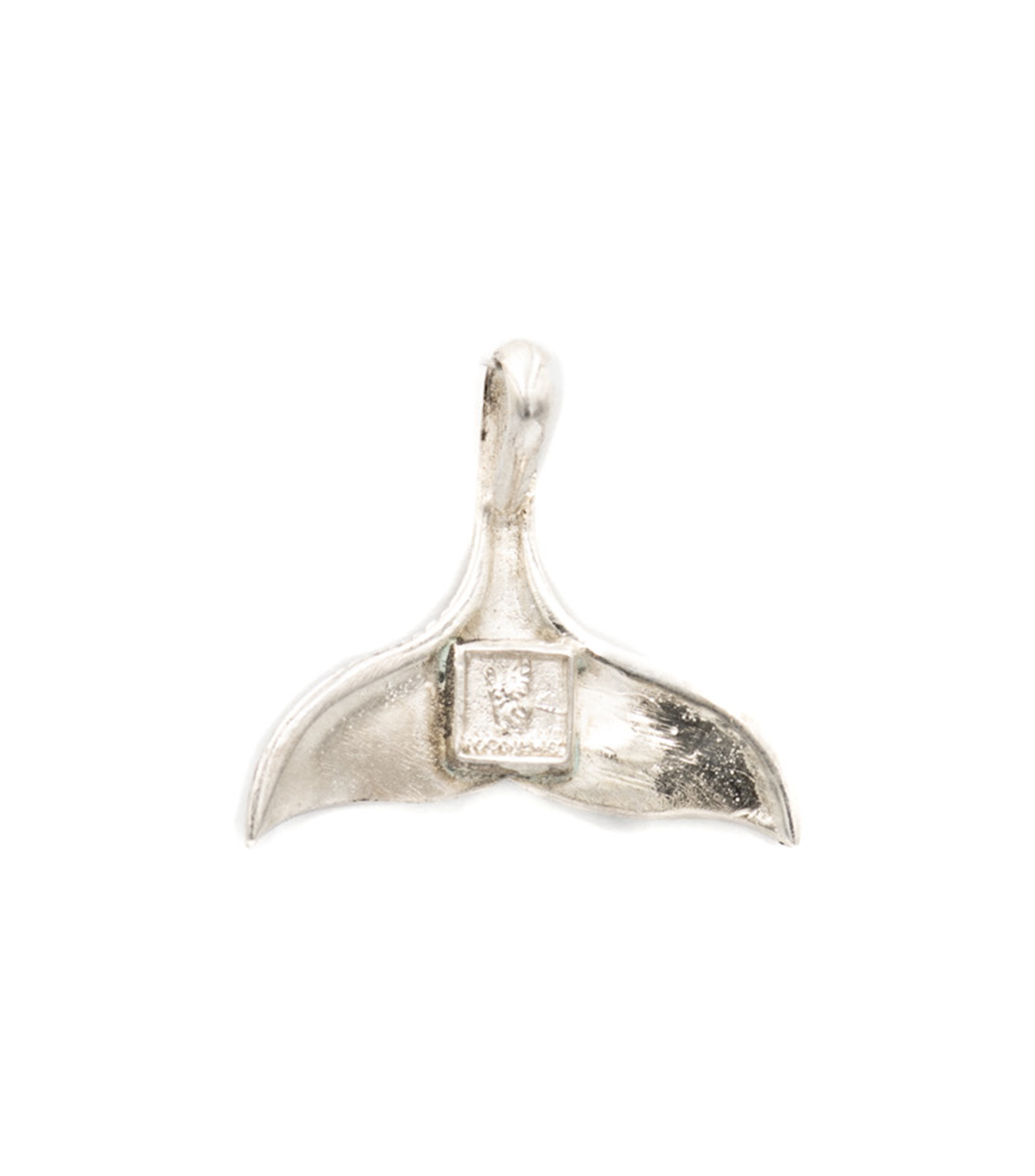 Dije con cadena en plata Cola de Ballena Hombre