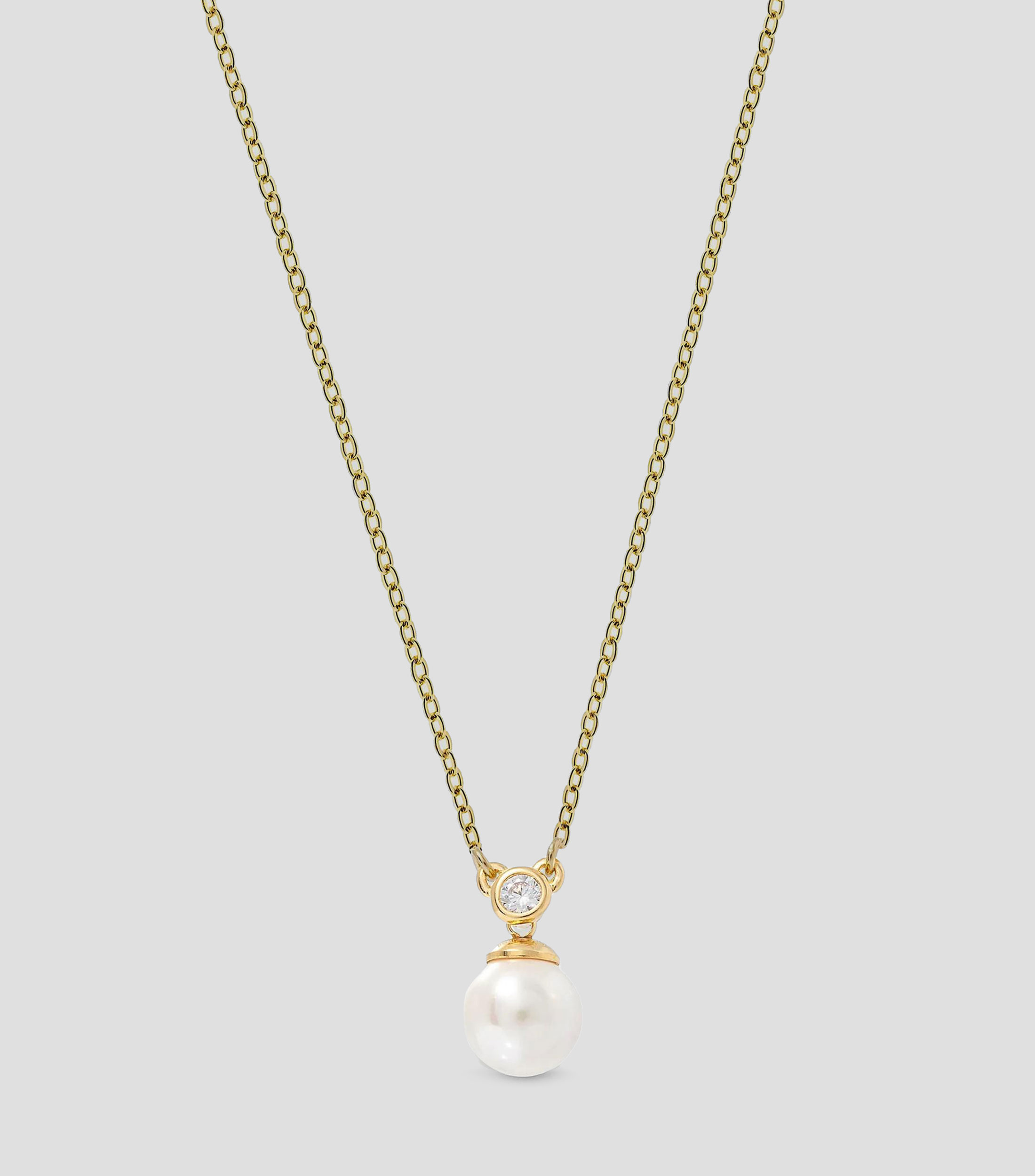 Collar con colgante en plata Mujer