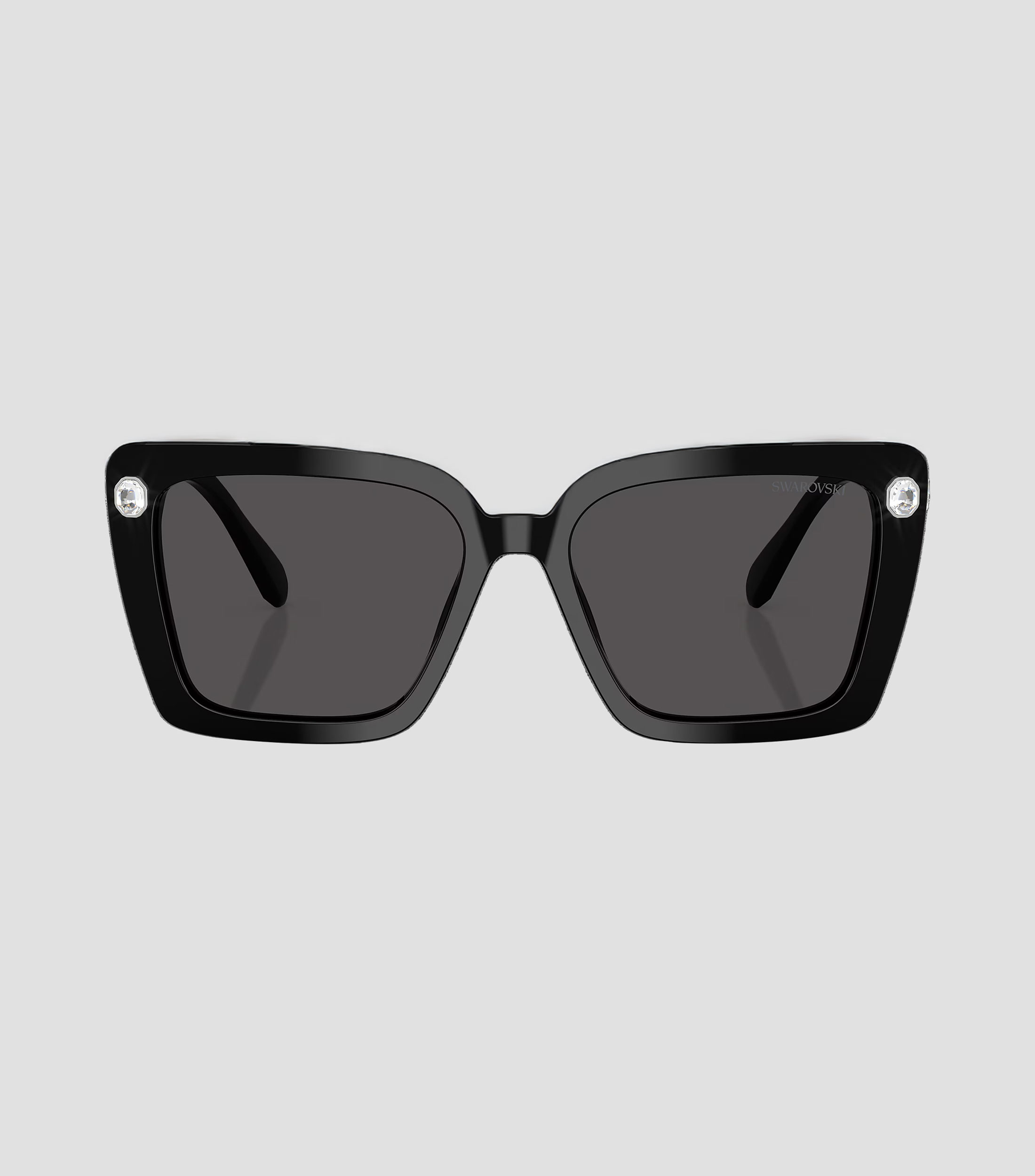 Lentes de sol cuadrados negros Mujer