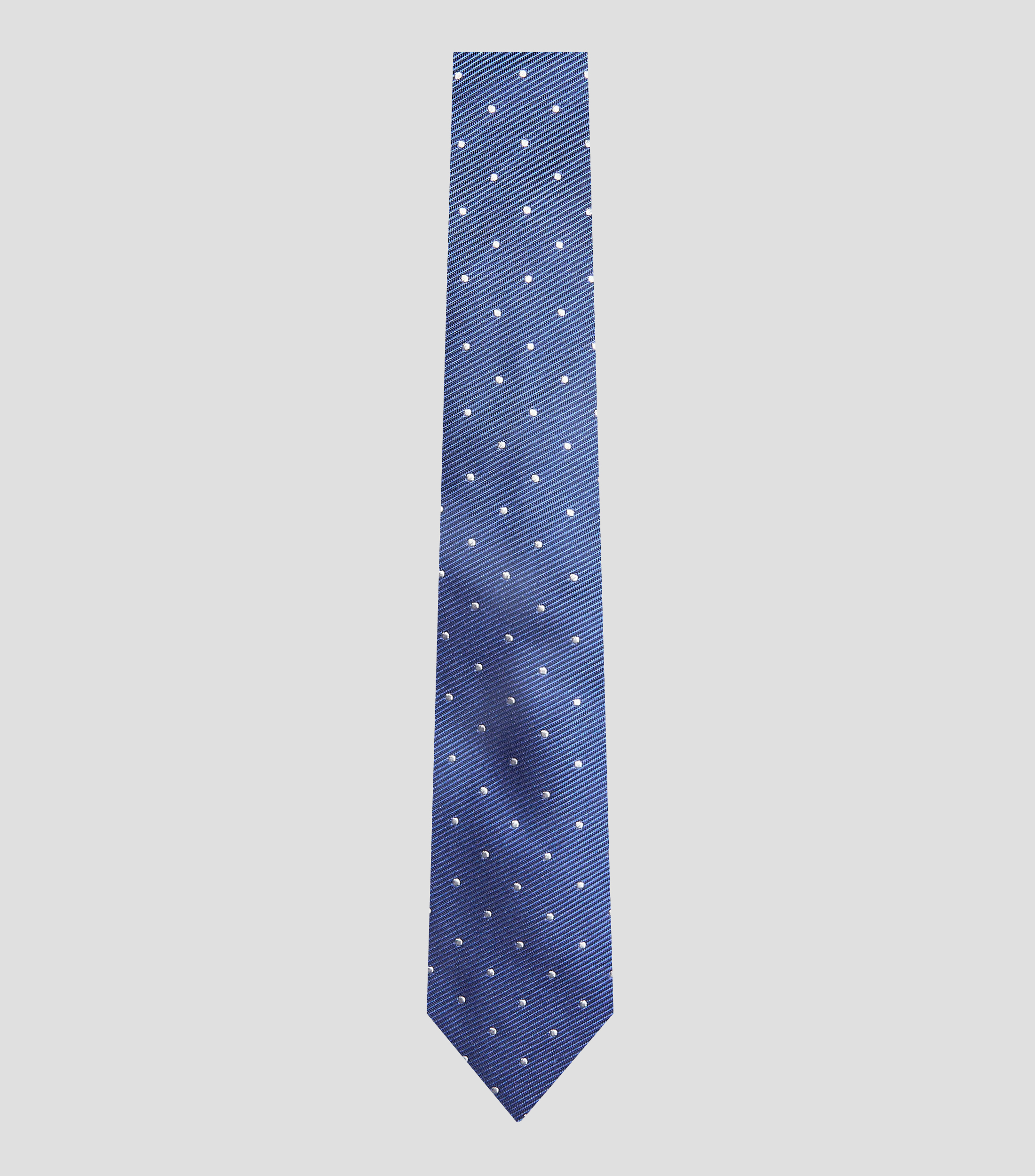 Corbata ancha de seda estampado con puntos