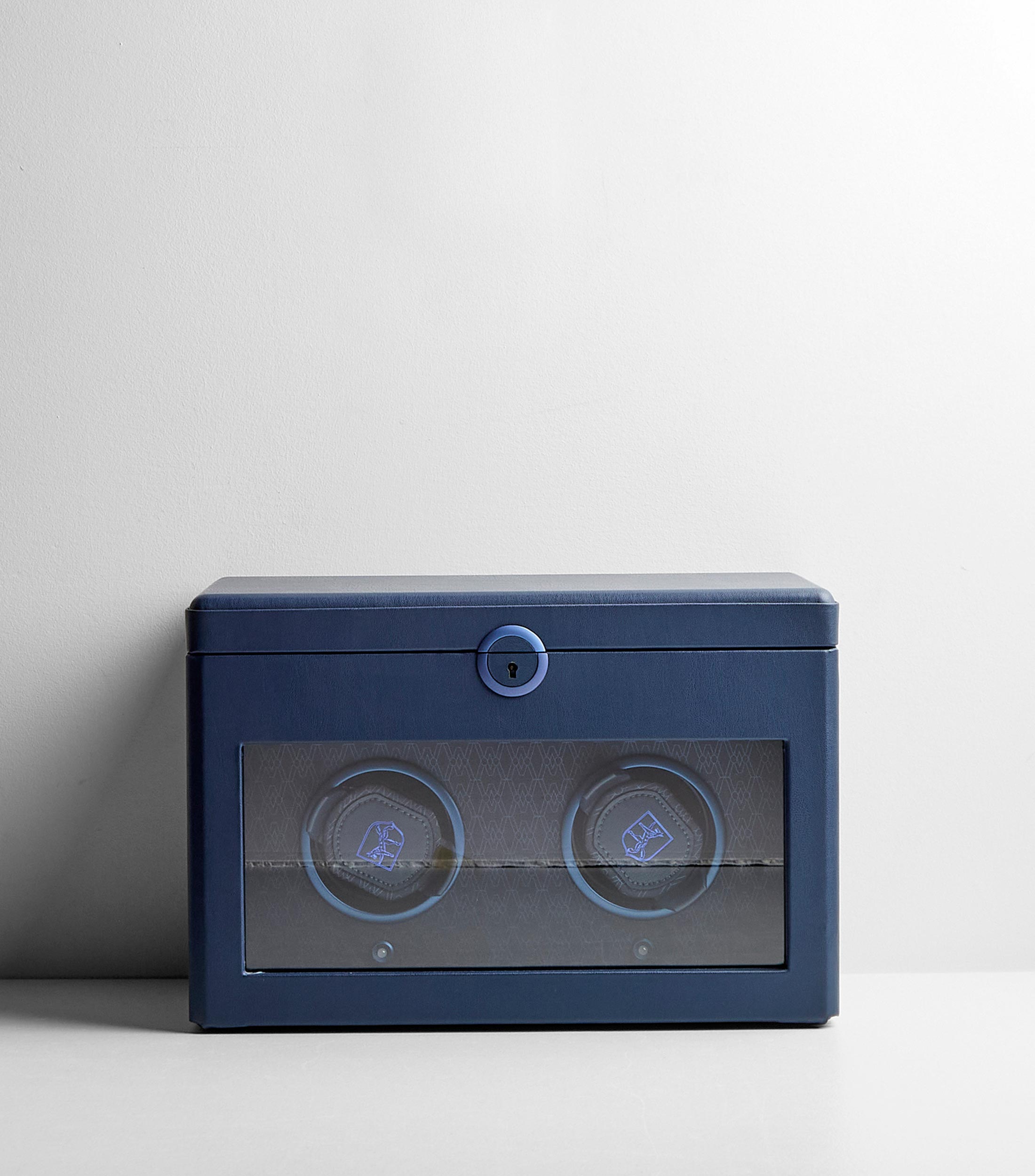 Caja enrollable doble para relojes Earth en piel