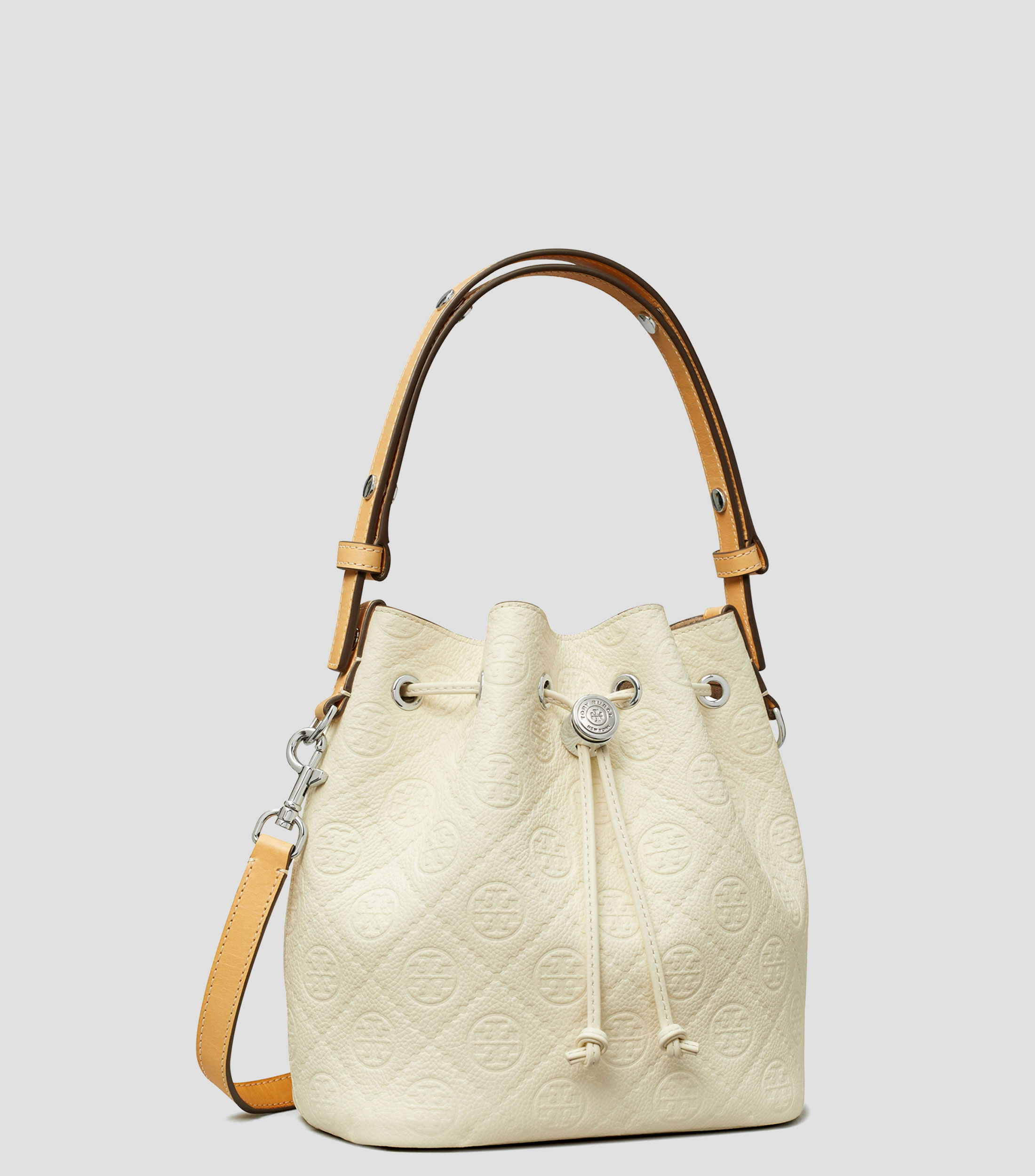 Bolsa Bucket T Monograma Pebble