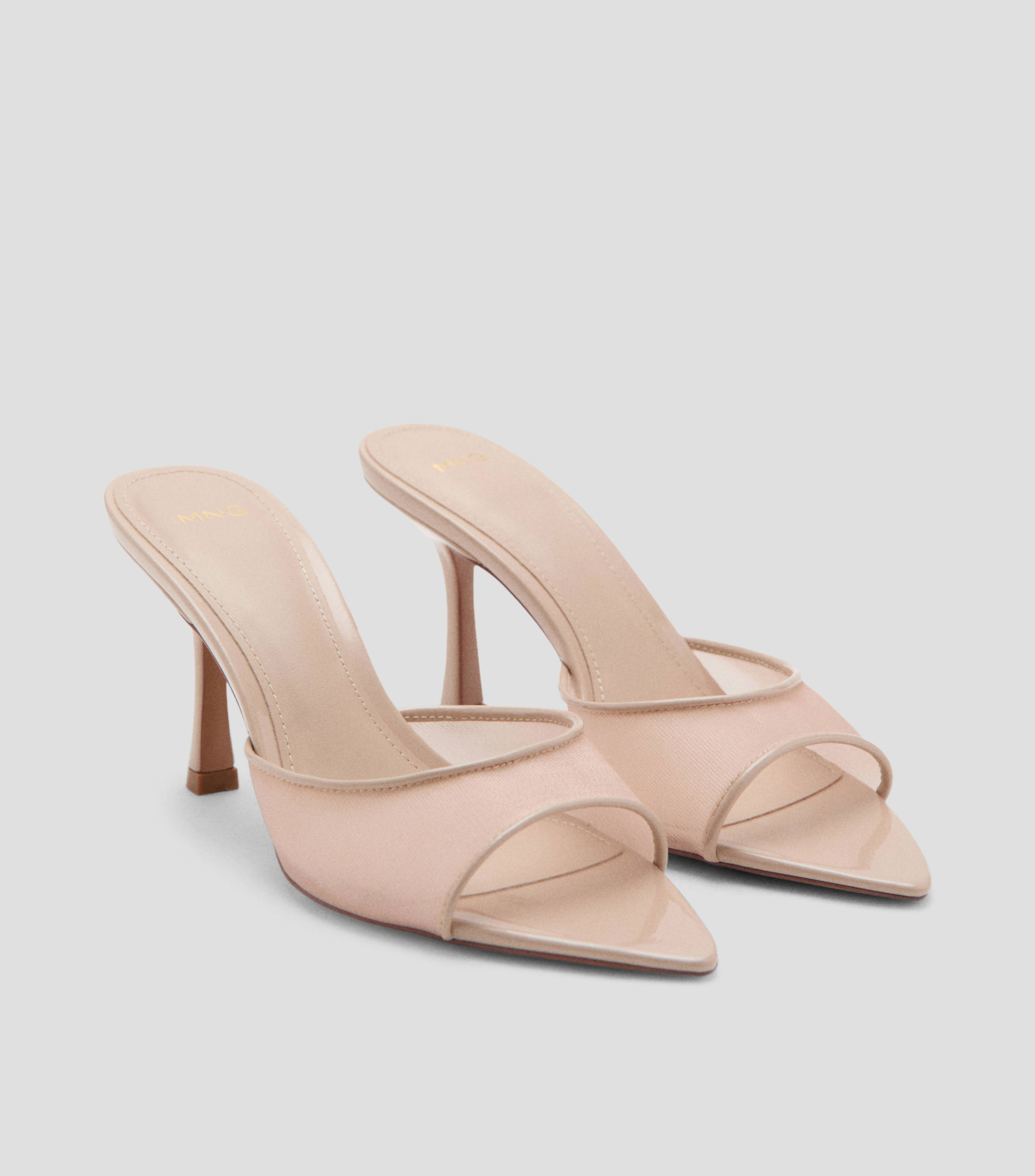 Sandalias con tacón alto delgado Mujer