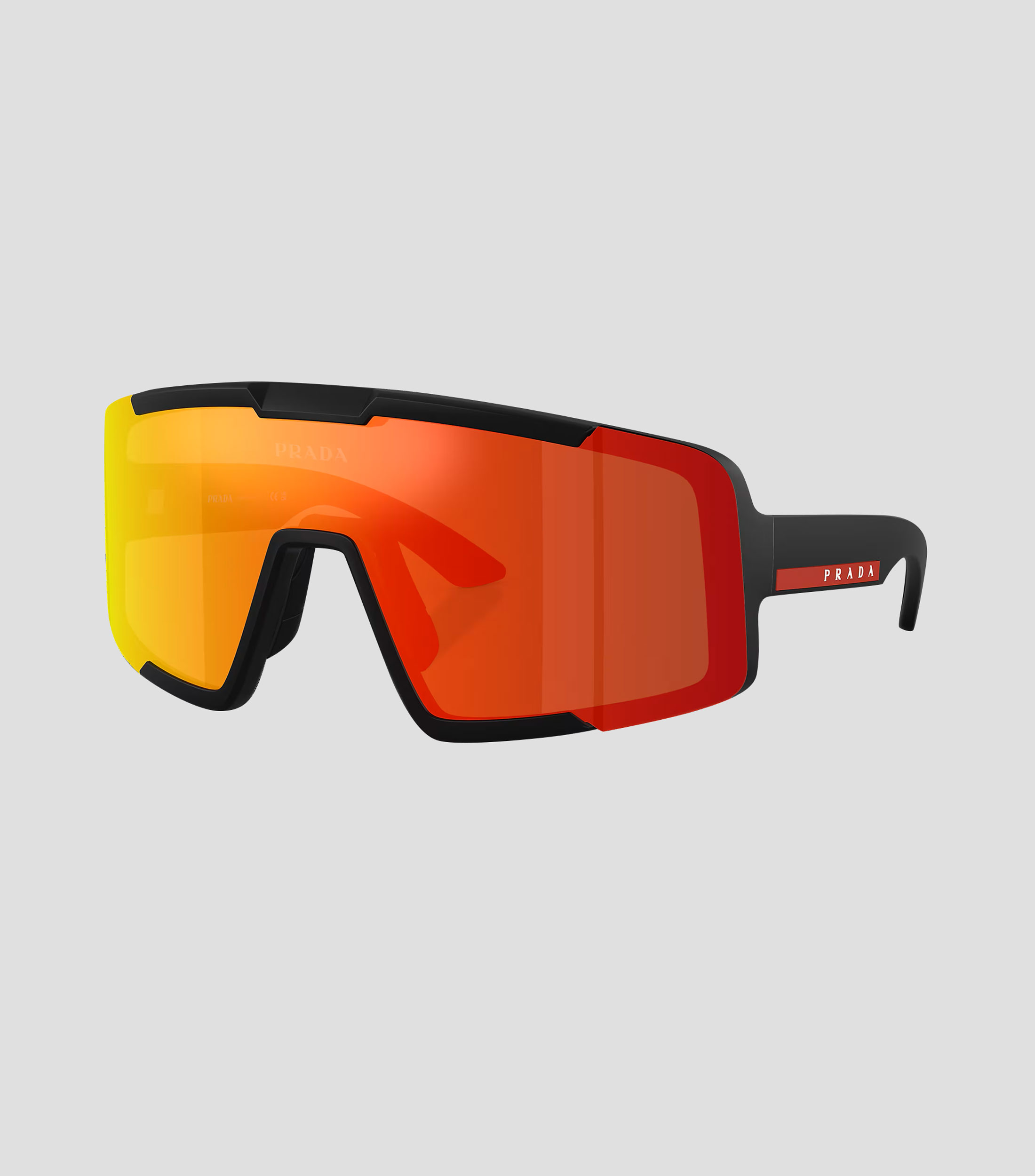 Lentes de sol rectangulares Linea Rossa negro mate Unisex