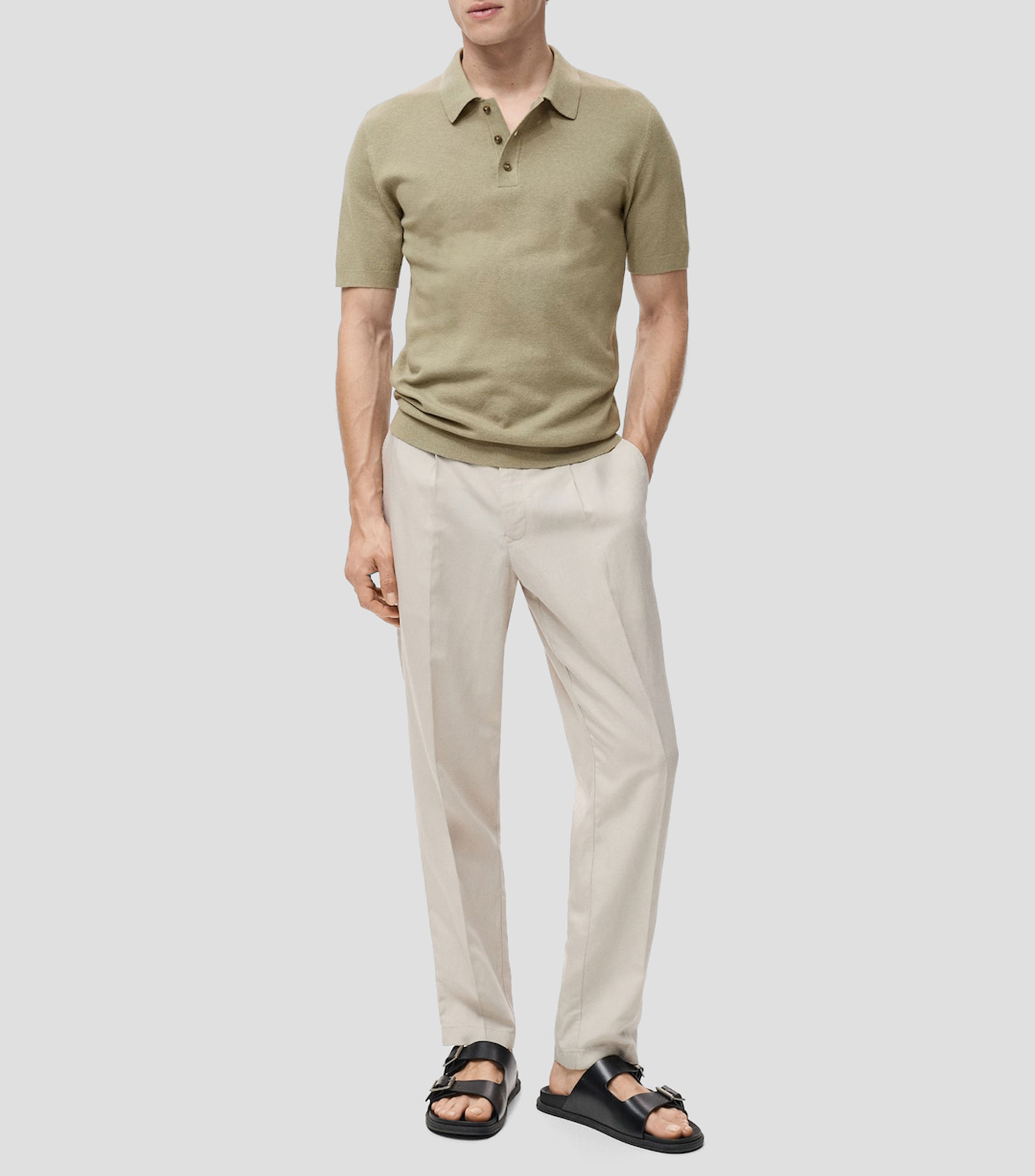 Playera tipo polo manga corta Hombre