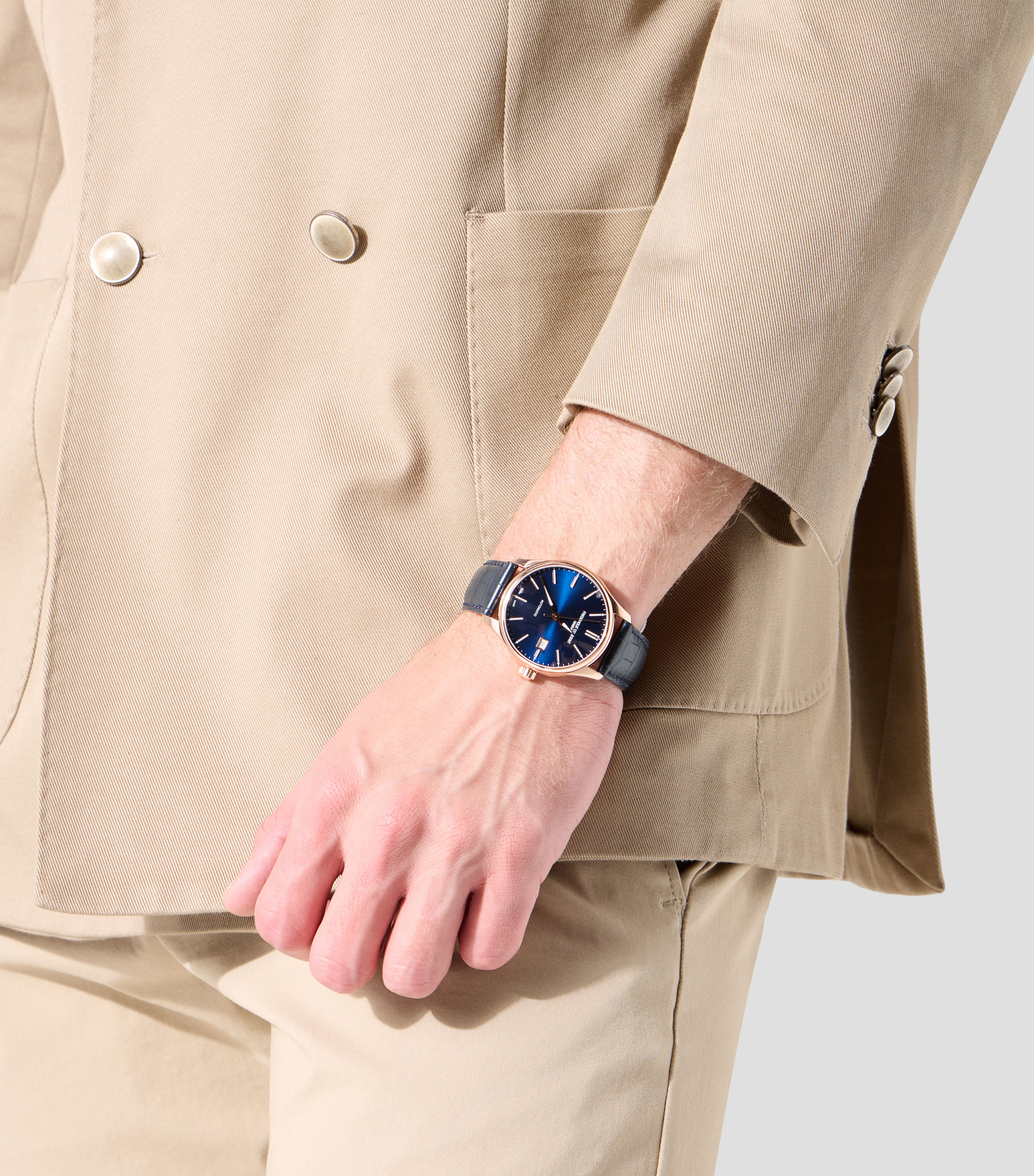 Reloj para Hombre Classic Index Date, Casual, Azul