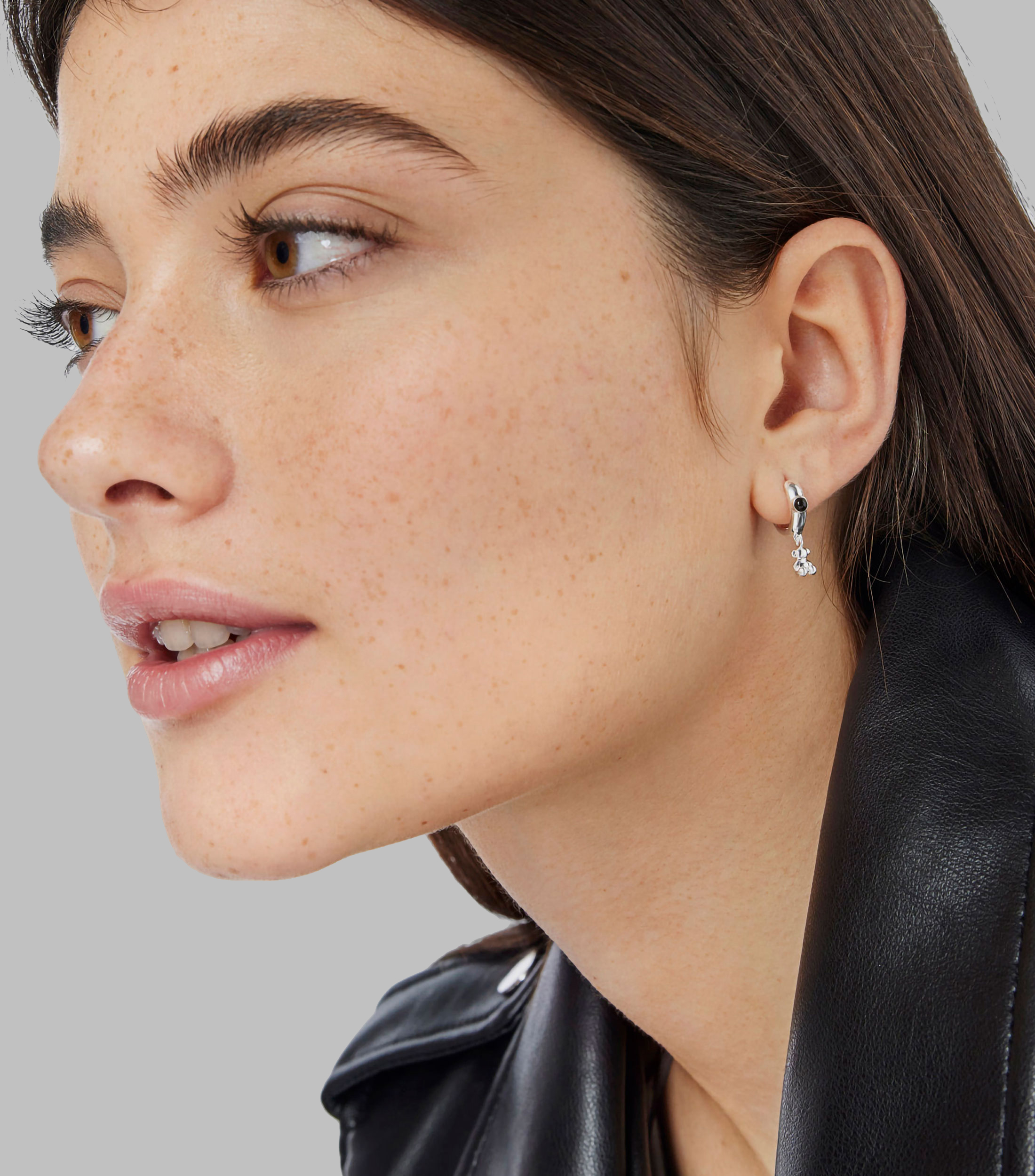 Aretes en plata Bold Bear Mujer