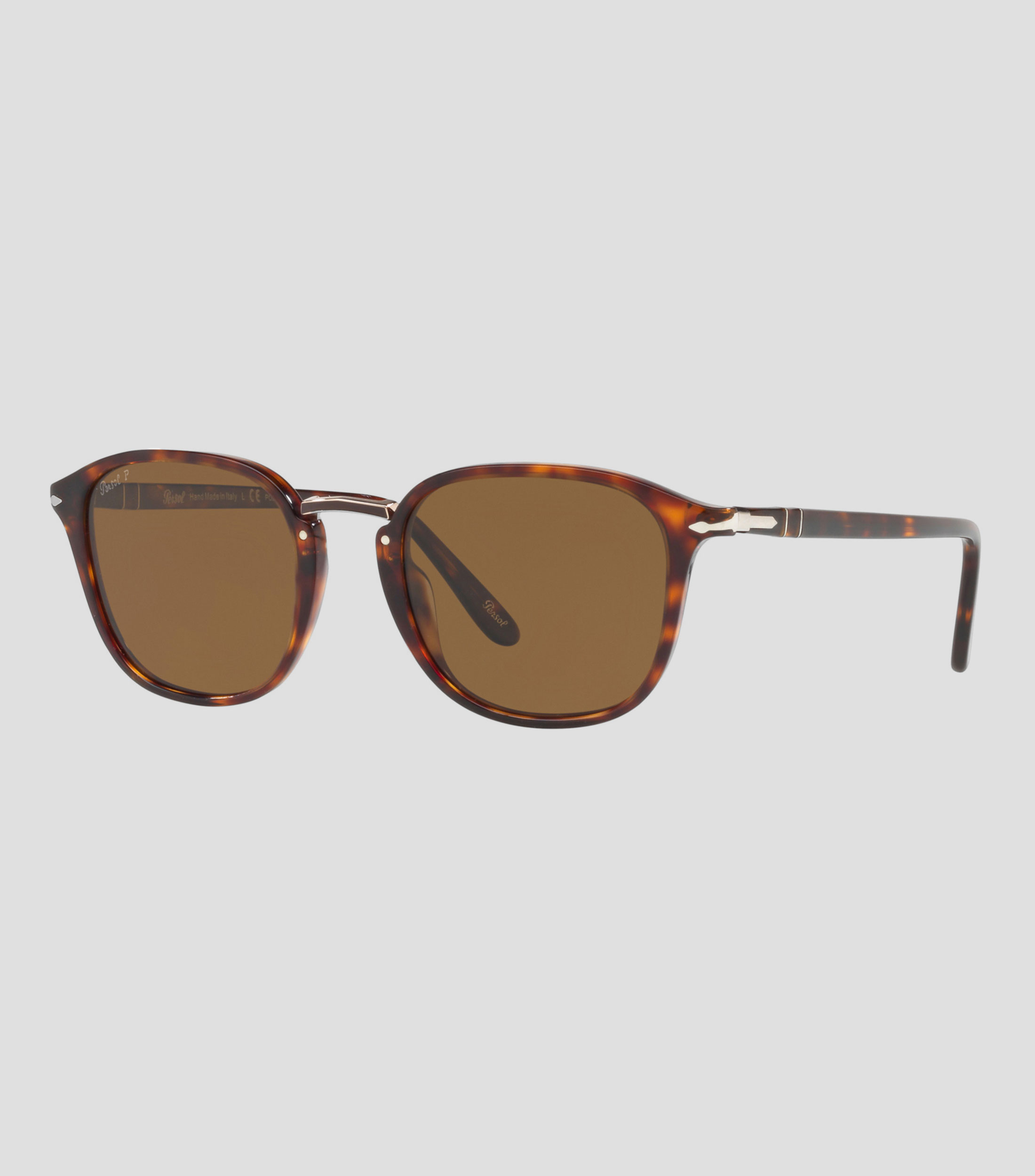 Lentes de sol redondos havana Hombre