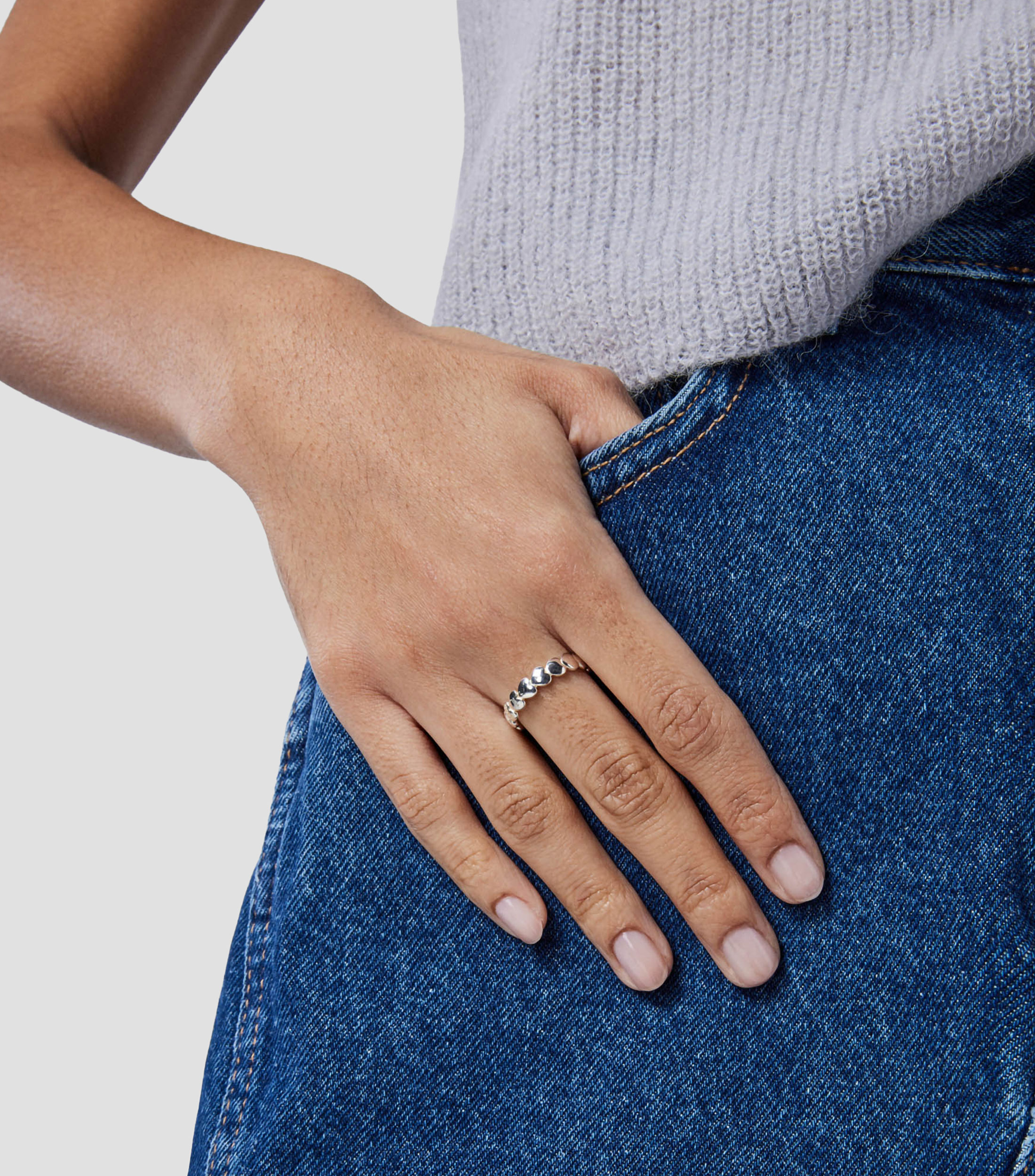 Anillo en plata de primera ley Mini Icons Mujer