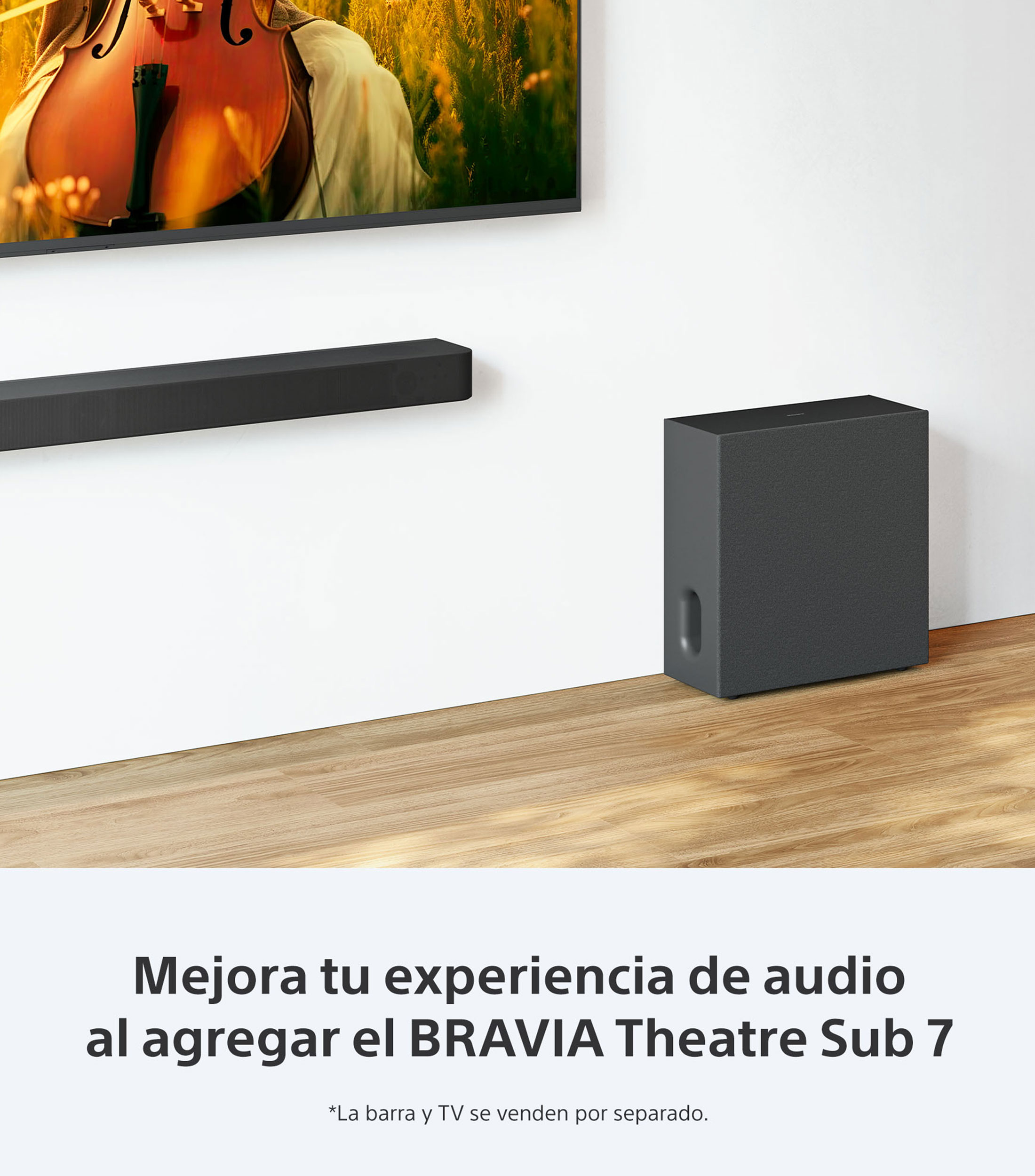 Subwoofer BRAVIA Theatre Sub 7 Inalámbrico, 100 W