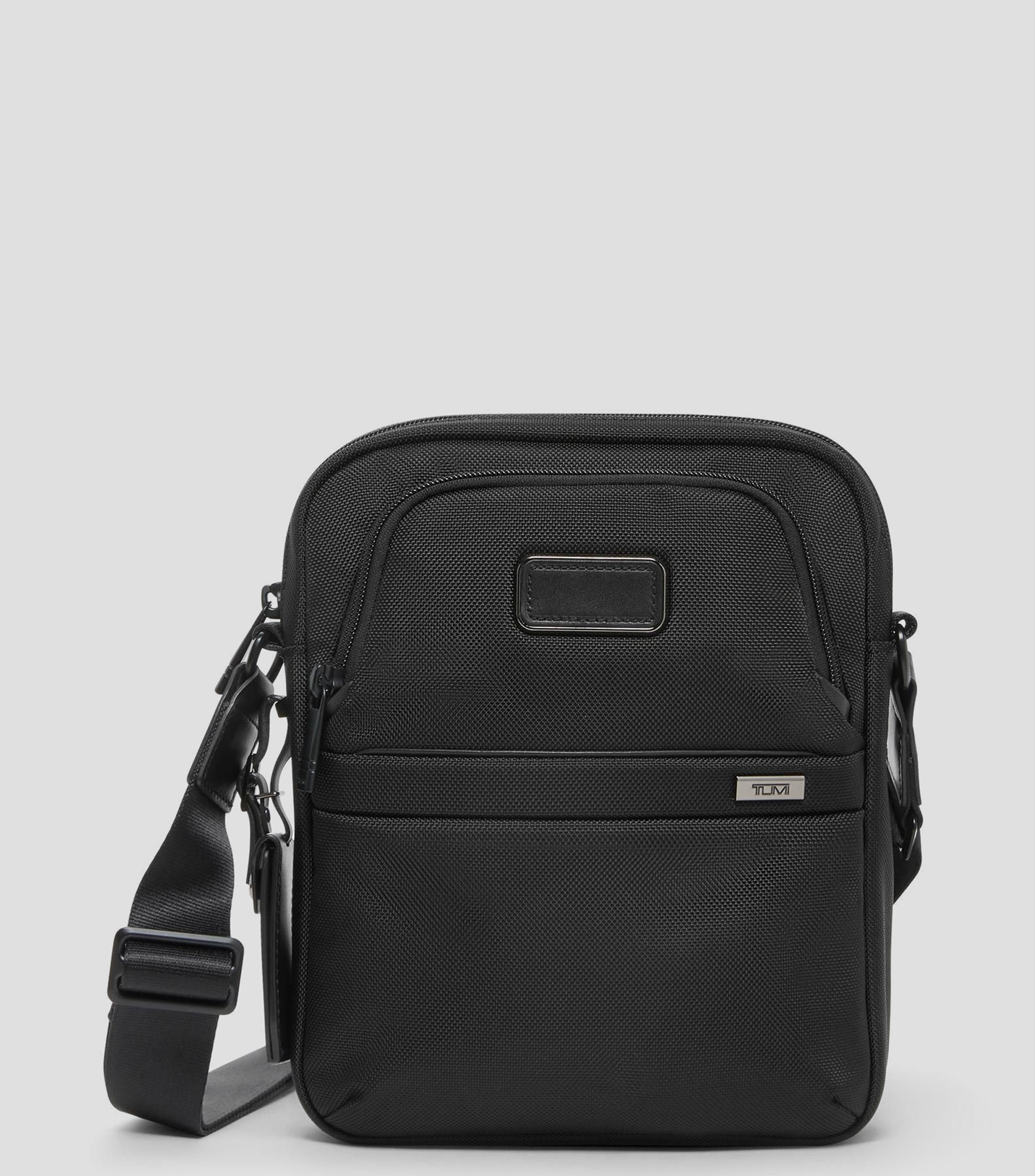 Bolsa crossbody con diseño sólido Alpha Medium Unisex