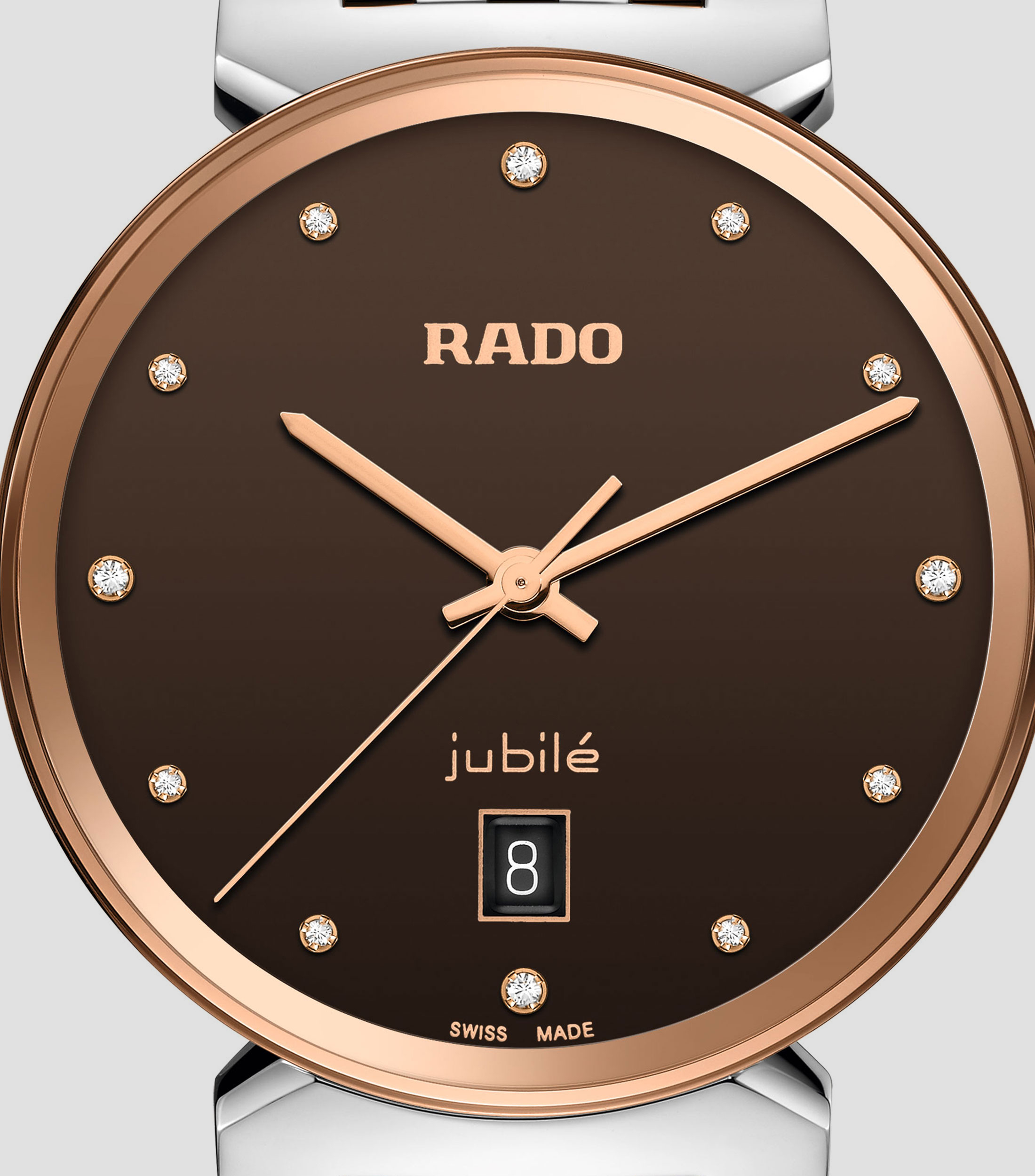 Reloj Unisex Cuarzo Florence Diamonds Classic Carátula Café