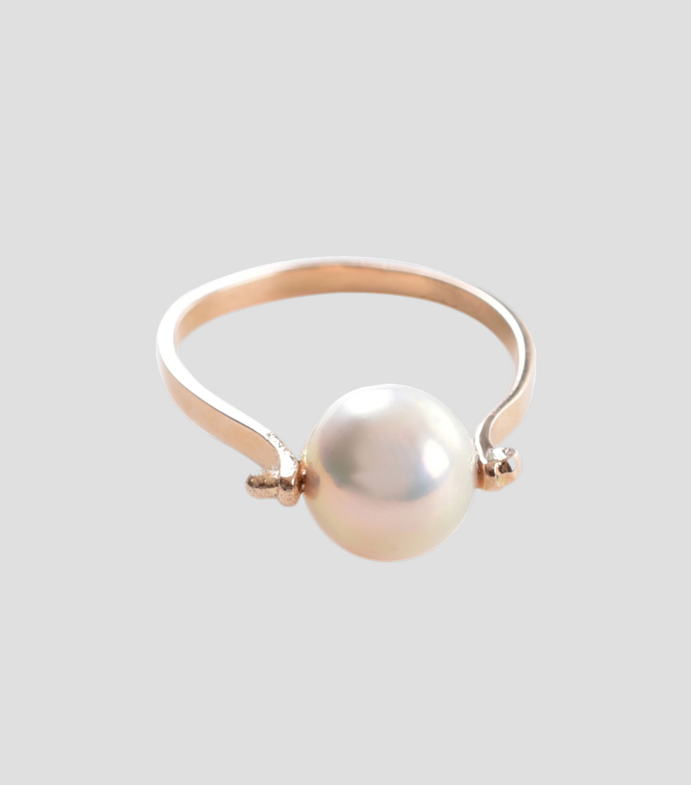 Anillo con Perla Rosa Mujer