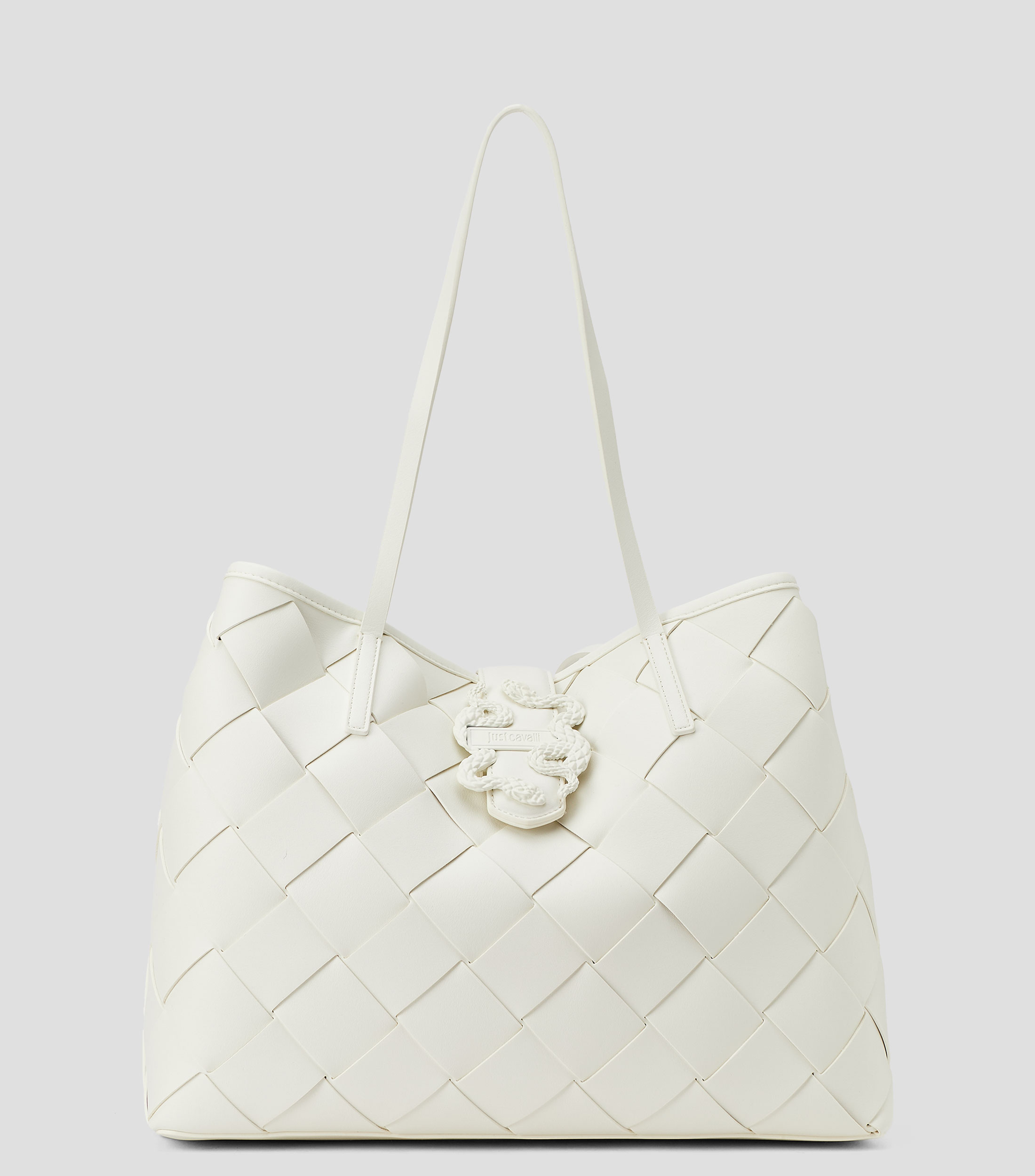 Bolsa tote blanca lisa Mujer